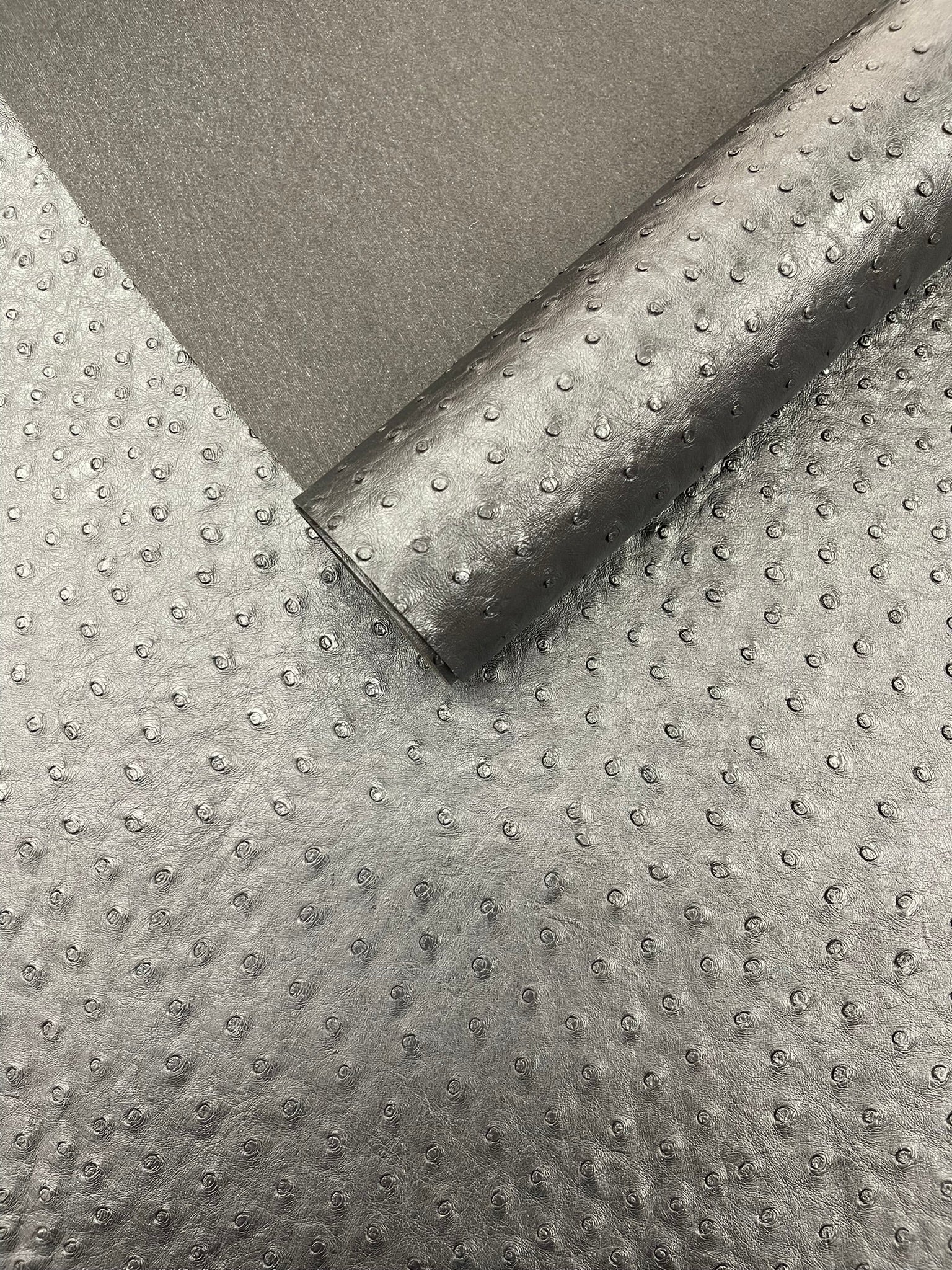 Classic Ostrich Upholstery Vinyl Fabric / Faux Leather Accessories Crafting Apparel Upholstery Vinyl Fabric 54" Wide.