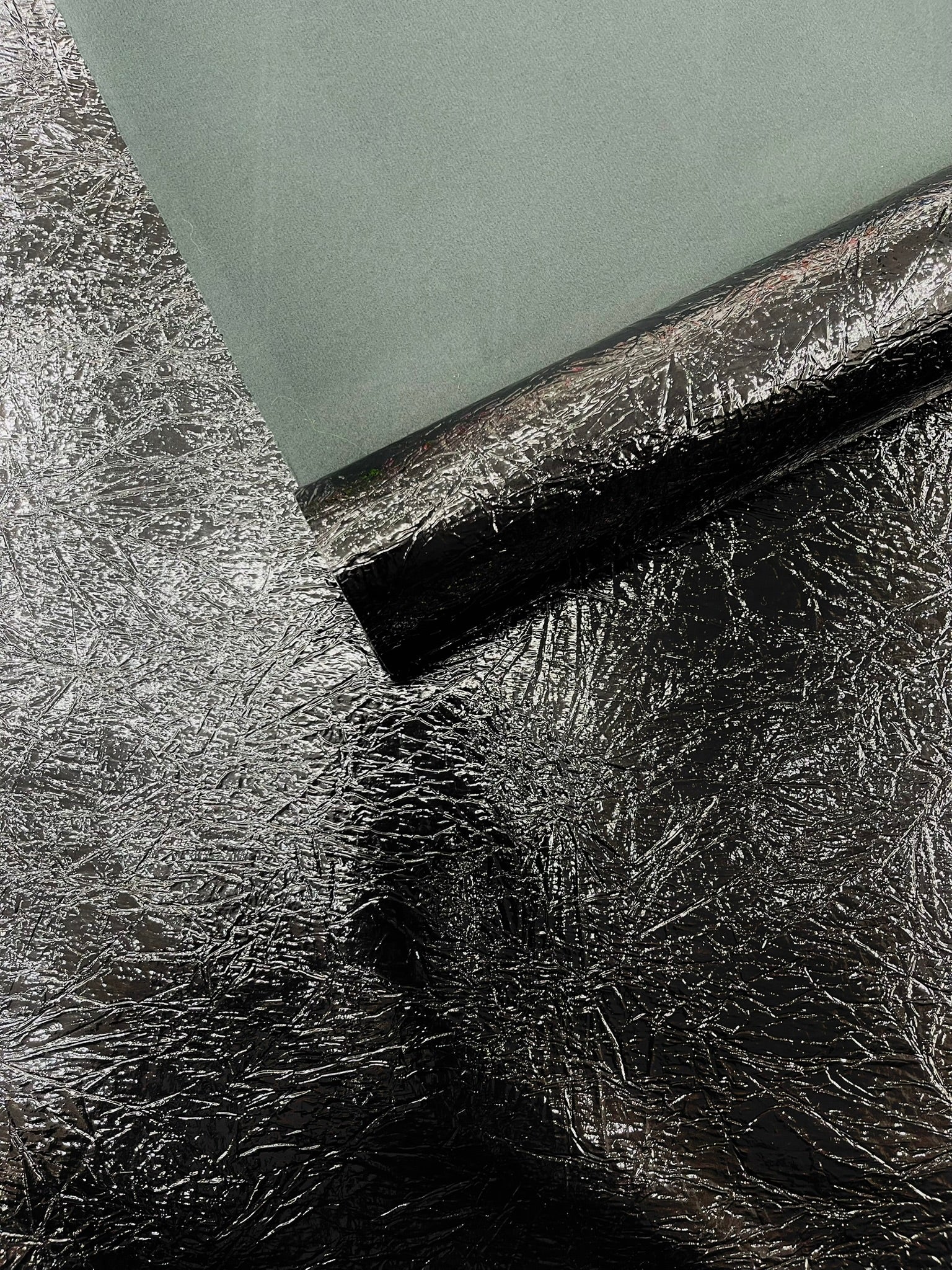 Crush Chrome Mirror Shiny Vinyl 54" Wide, Upholstery Crafting Accessories Applications.