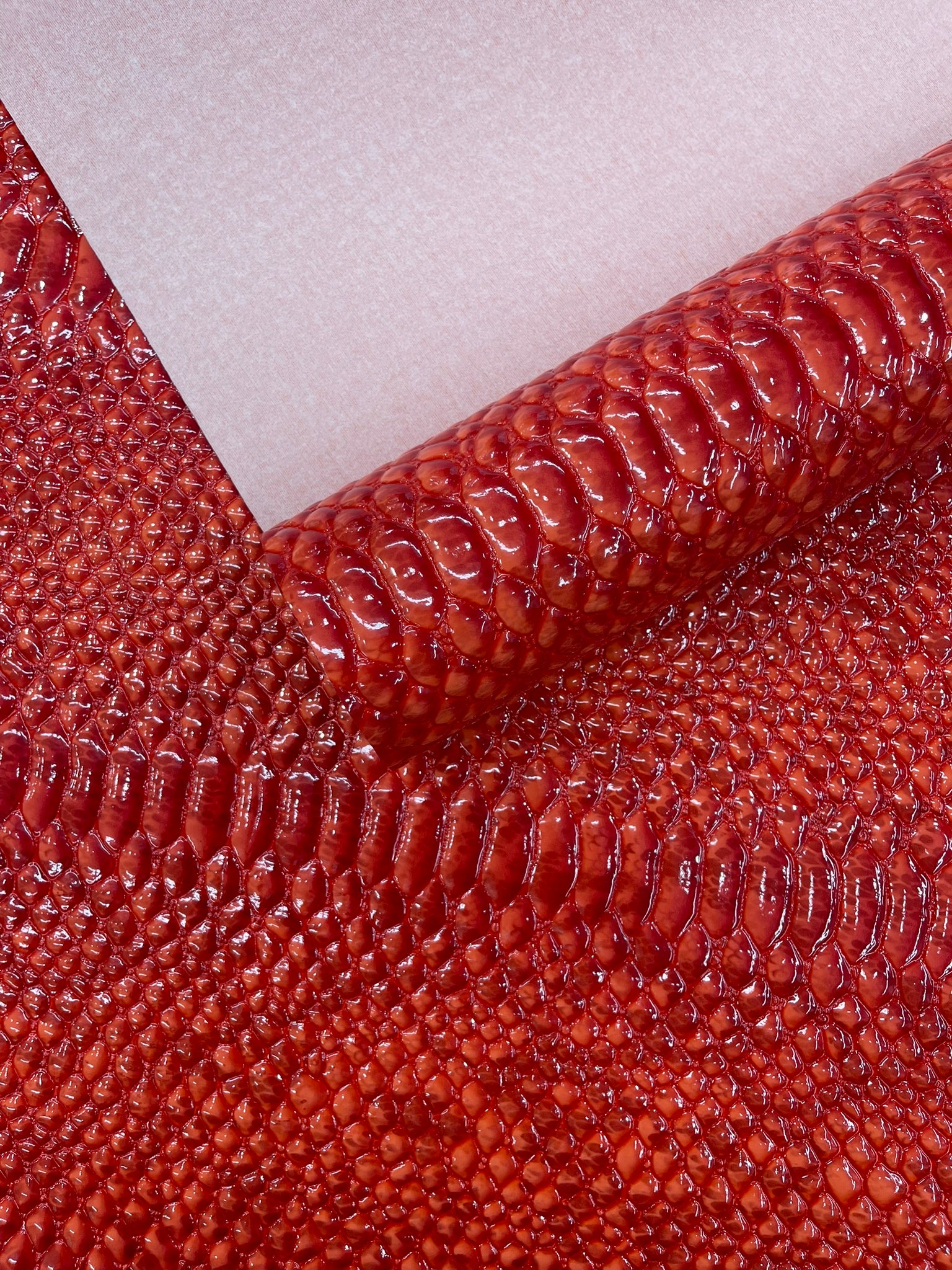 Cobra Snake Shiny Vinyl 3D Embossed Fabric / 2 Tone Cobra Snake Vinyl Leather 54" Wide (Copy)