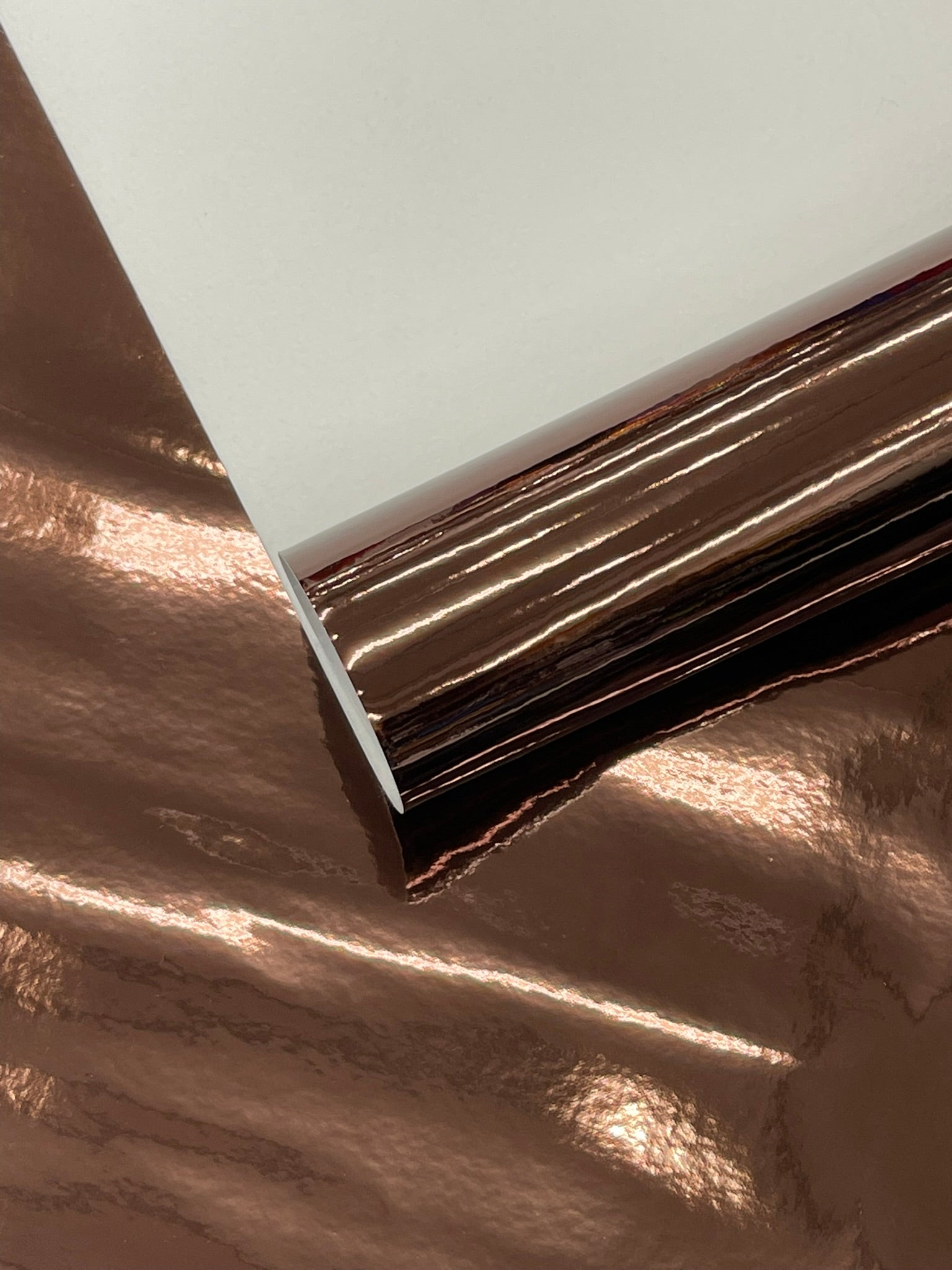 Chrome Mirror Reflective Vinyl Fabric / Crafting Apparel Upholstery Vinyl Fabric 54" Wide