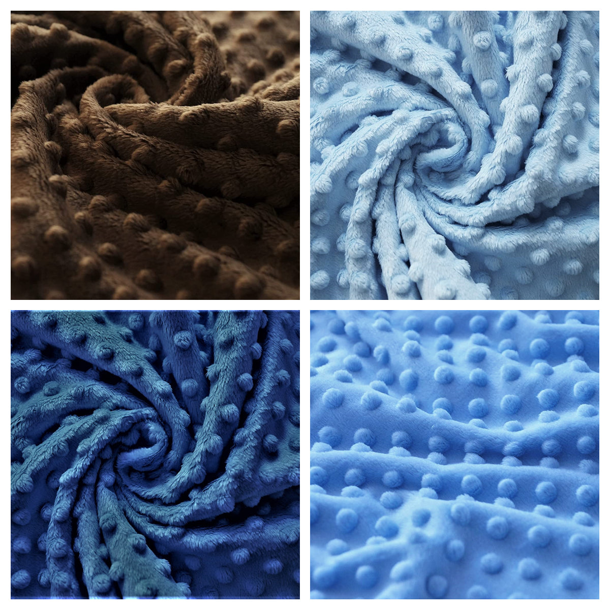 100% Polyester Minky Dimple Dot Soft Cuddle Fabric SEW Craft - 58" Wide Sold by Yard