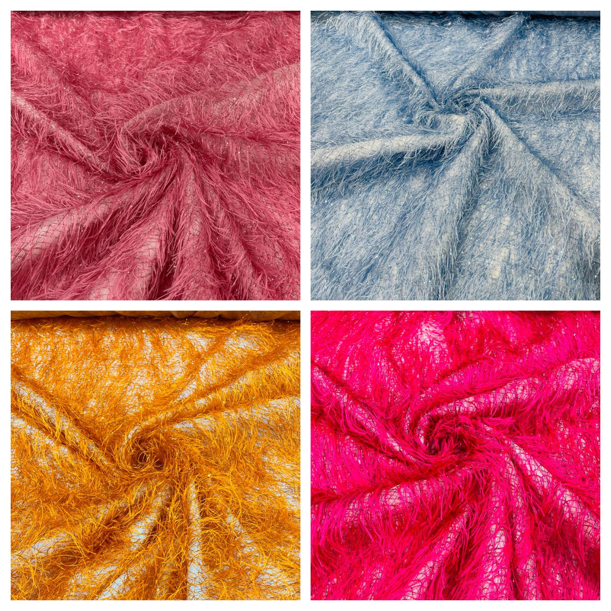 Eyelash Fringe Metallic Fabric - Hanging Fringe Metallic Decorative Crafts Dress Fabric By Yard