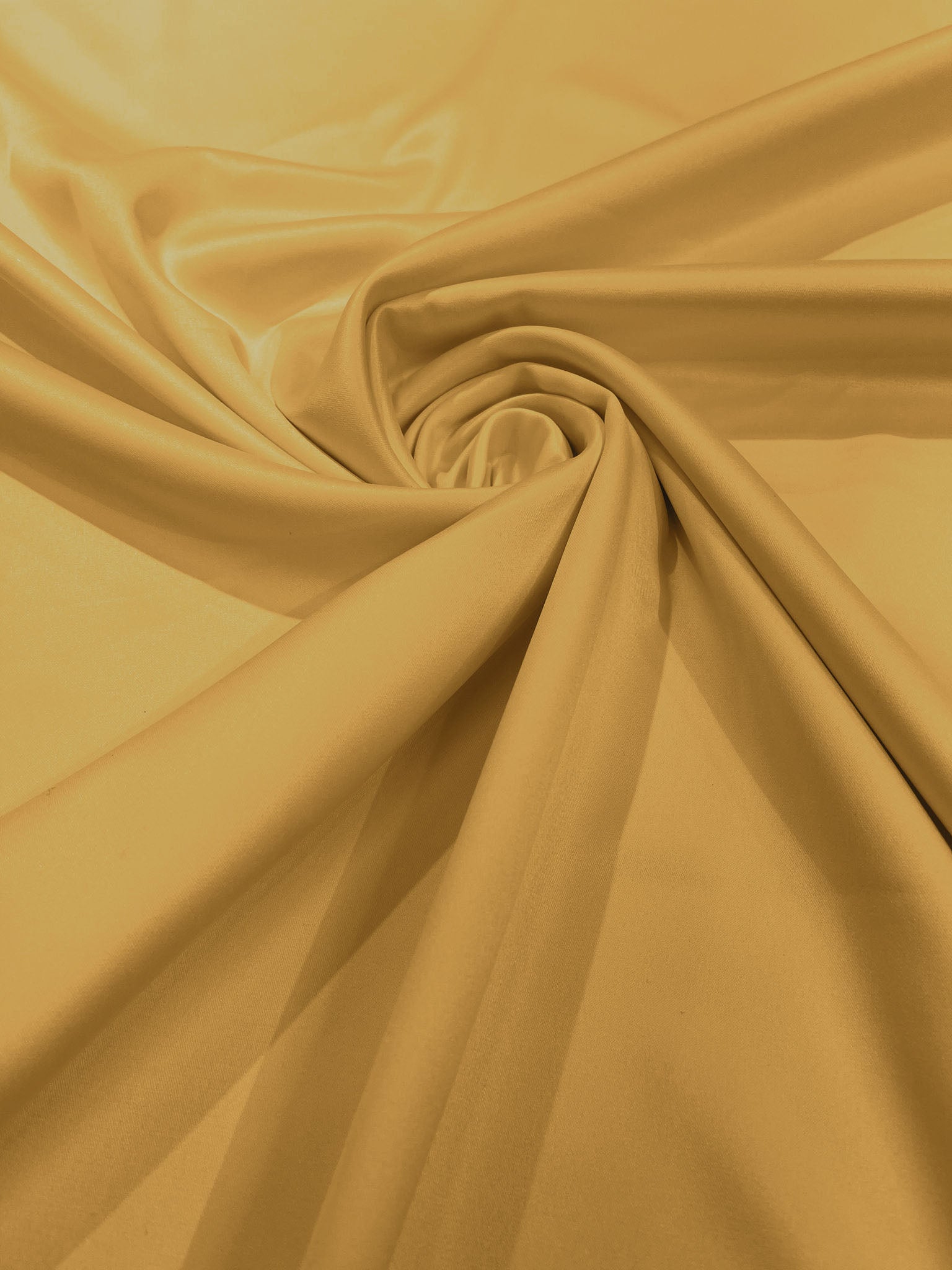 Gold - NEW 95% Percent Polyester 5% Spandex, 58 Inches Wide Matte Stre