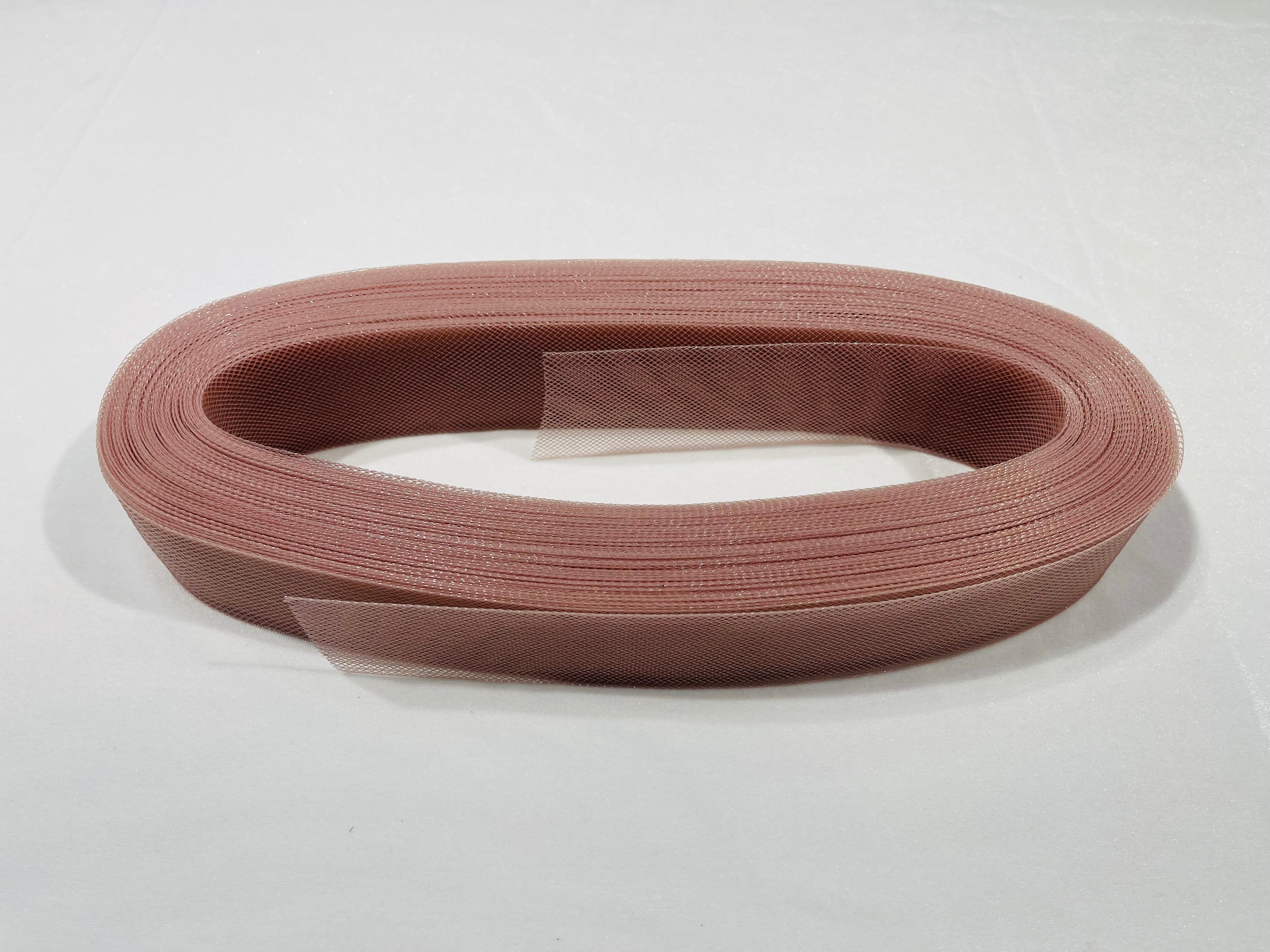 Blush Crinoline horsehair braid trim 2 inch -sold by the yard.