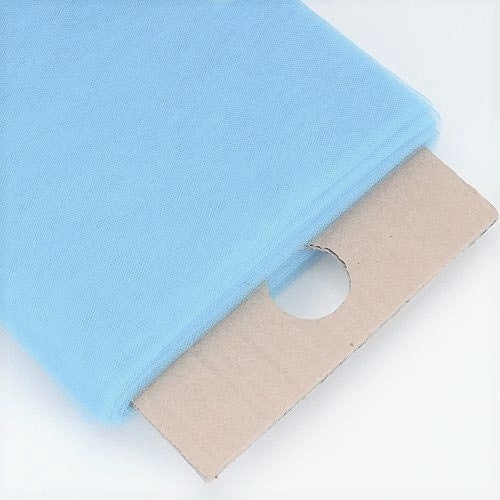 Light Blue Tulle Mesh Bolt Fabric - 54" x 40 Tulle Mesh Fabric for Bridal, Dress, Designs, Sold By Pack