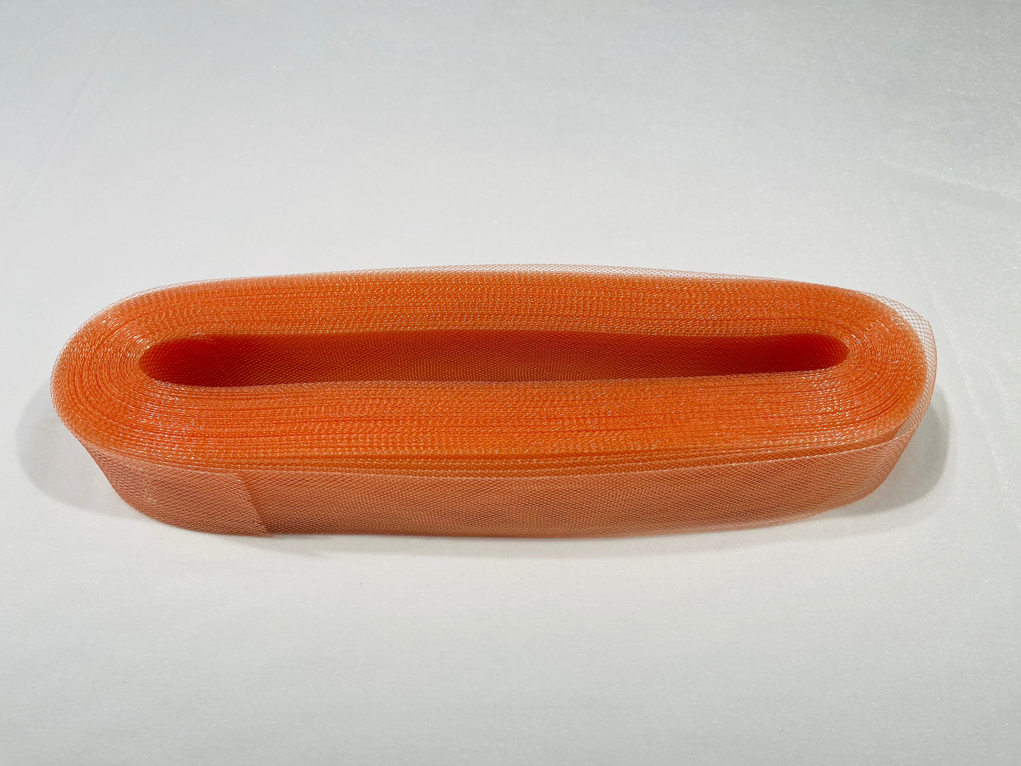 Orange Crinoline horsehair braid trim 2 inch -sold by the yard.