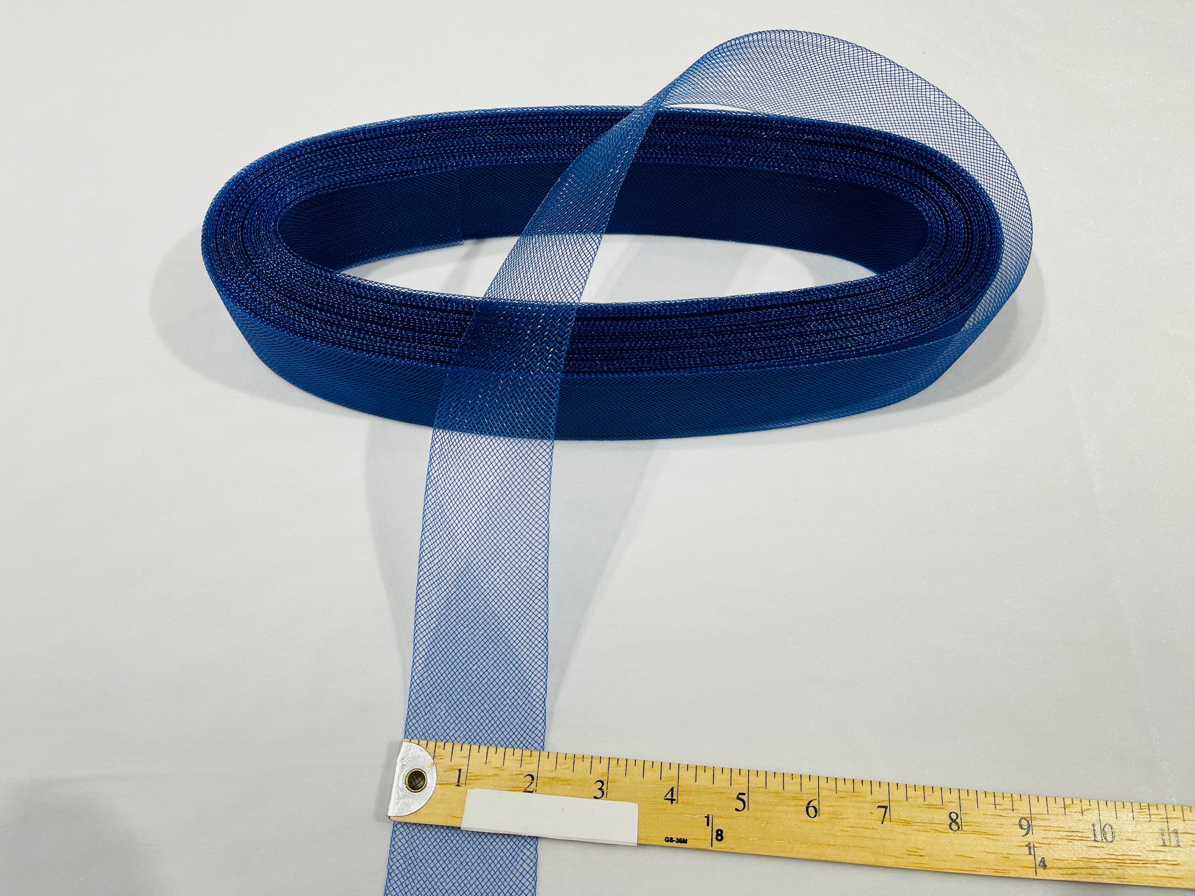Royal Blue Crinoline horsehair braid trim 2 inch -sold by the yard.
