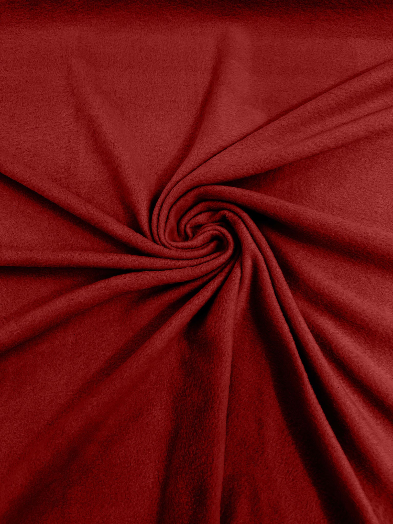 Dark Red Solid Polar Fleece Fabric Anti-Pill 58" Wide Sold by The Yard