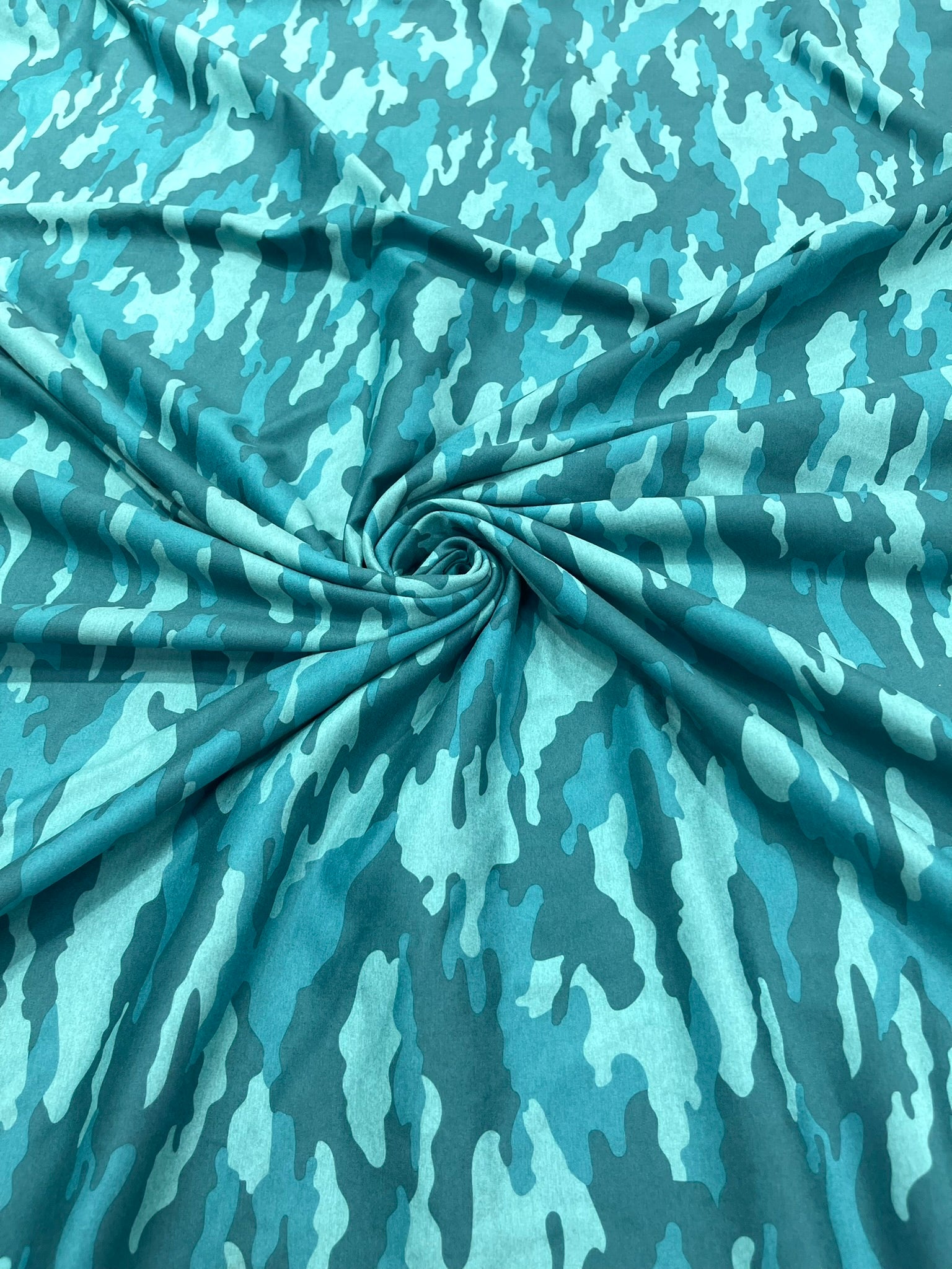 Heather Gray Camouflage Polyester Spandex 58" Wide/Sold By The Yard.