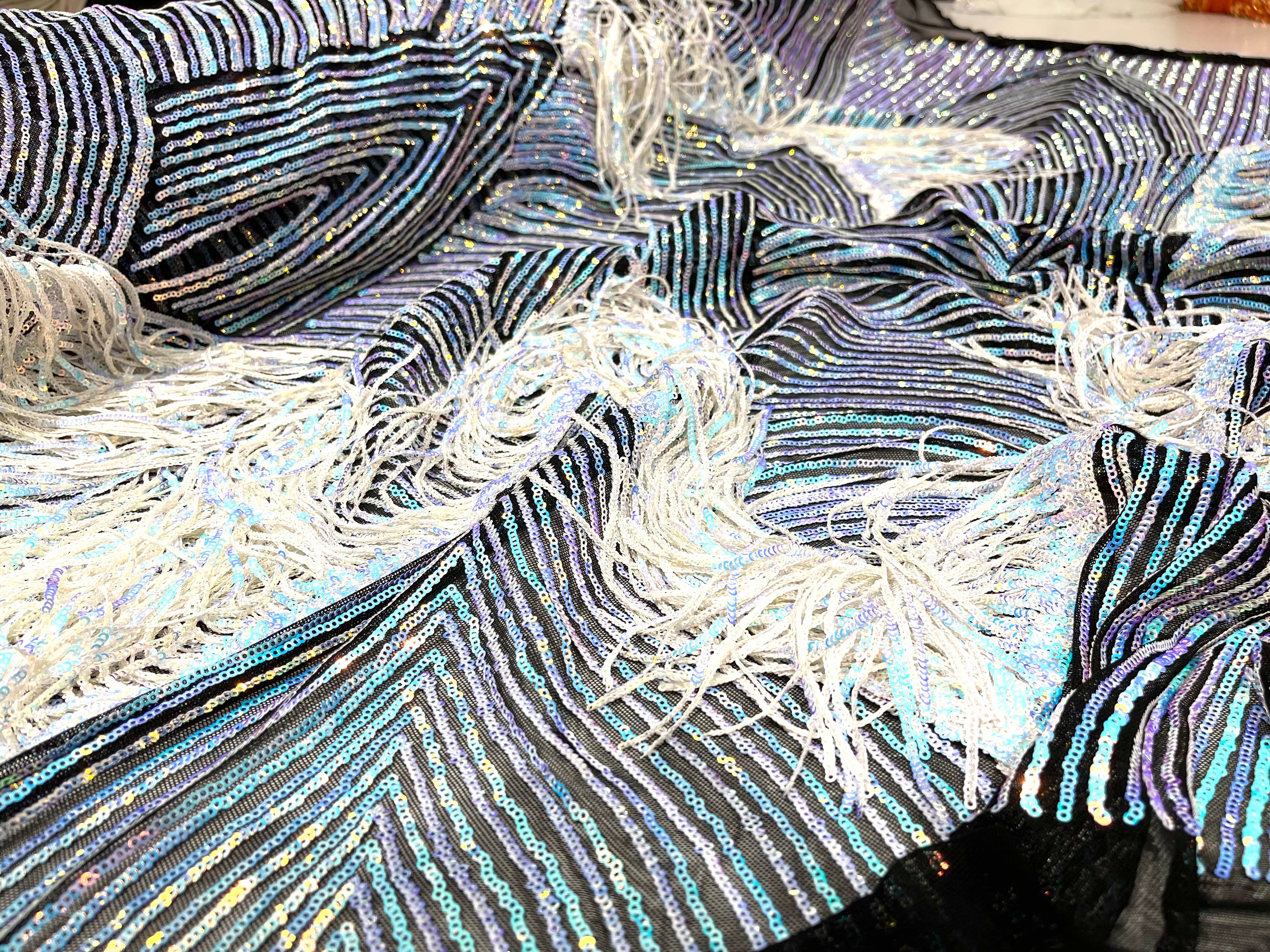 STRETCH FRINGE SEQUINS (by the yard)