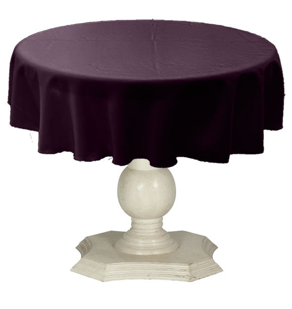 Tablecloth Solid Dull Bridal Satin Overlay for Small Coffee Table Seamless. 36" Round