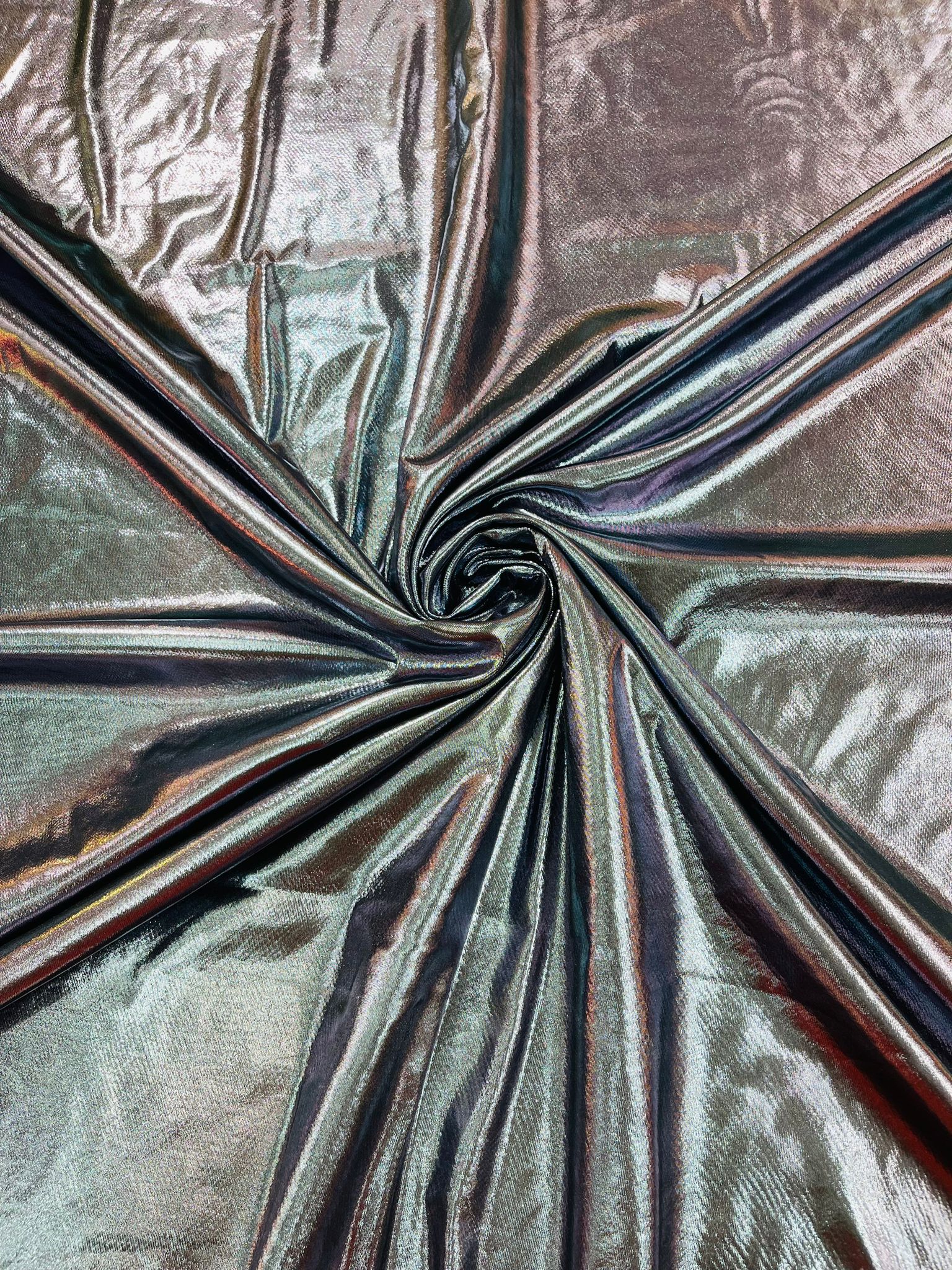 Metallic Lame Foil/ Polyester Fabric/Stretch Fabric/Light Weight/ 58 Inches Wide.