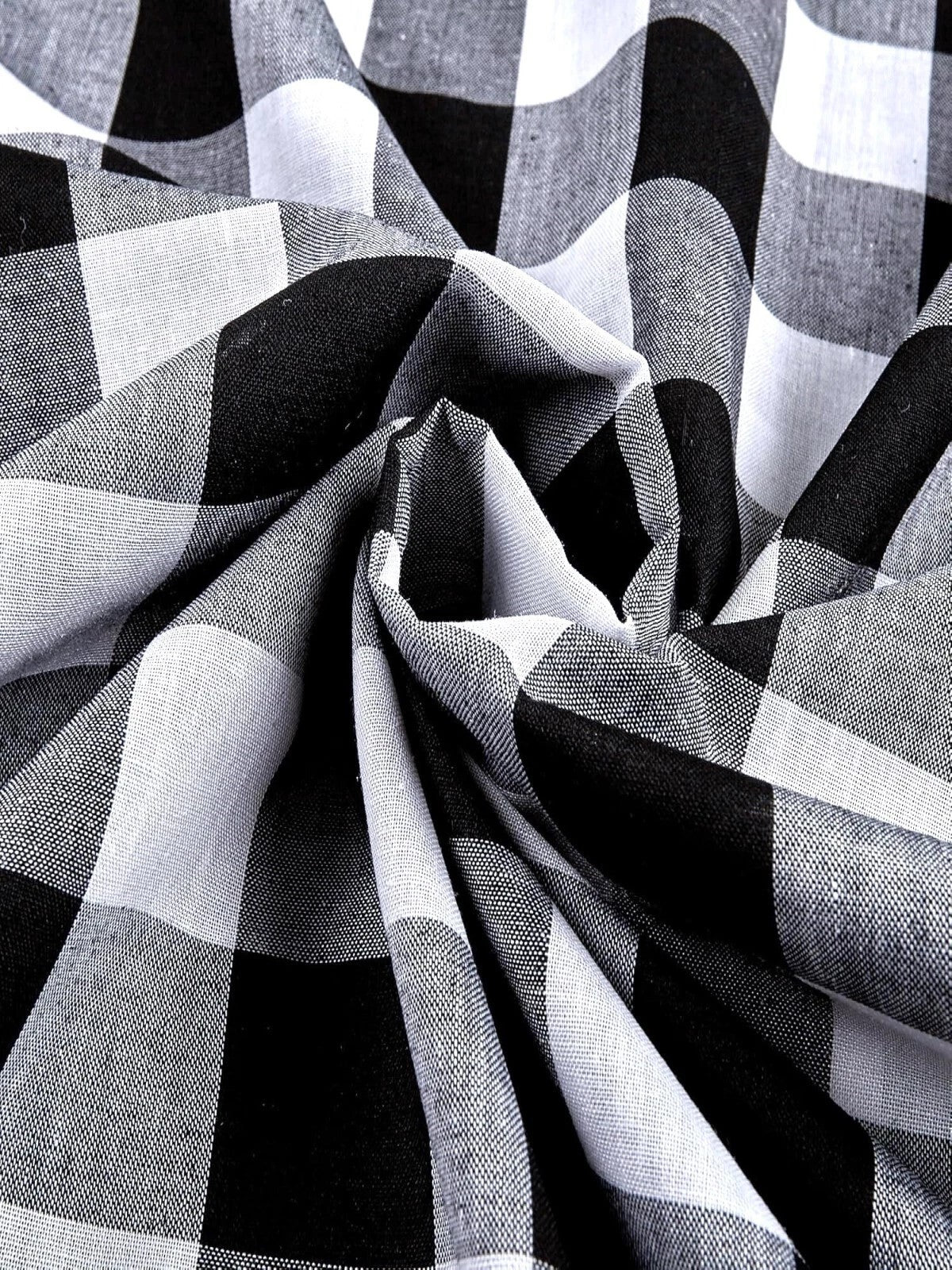 Gingham 1 Inch Checkered Poly Cotton 58" Wide | VIP textiles Inc.