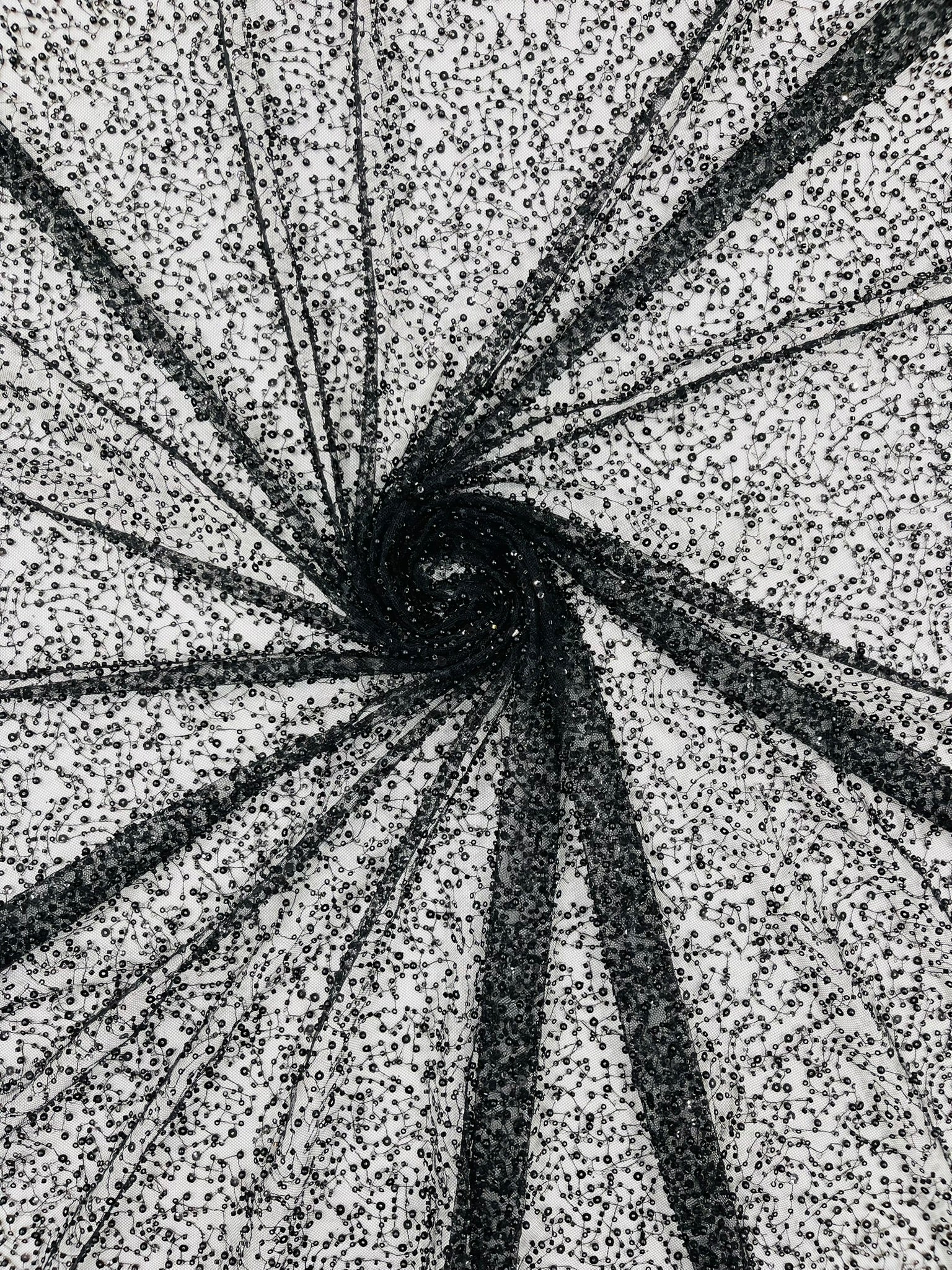 All Over Luxury Beaded Mesh with Pearls, Sequins for Wedding Dresses, Prom Gowns