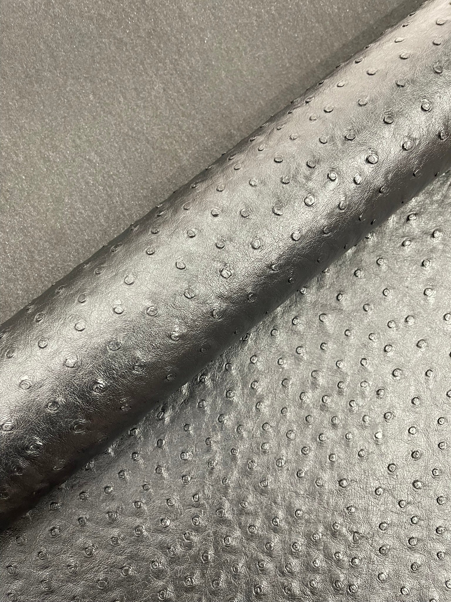 Classic Ostrich Upholstery Vinyl Fabric / Faux Leather Accessories Crafting Apparel Upholstery Vinyl Fabric 54" Wide.