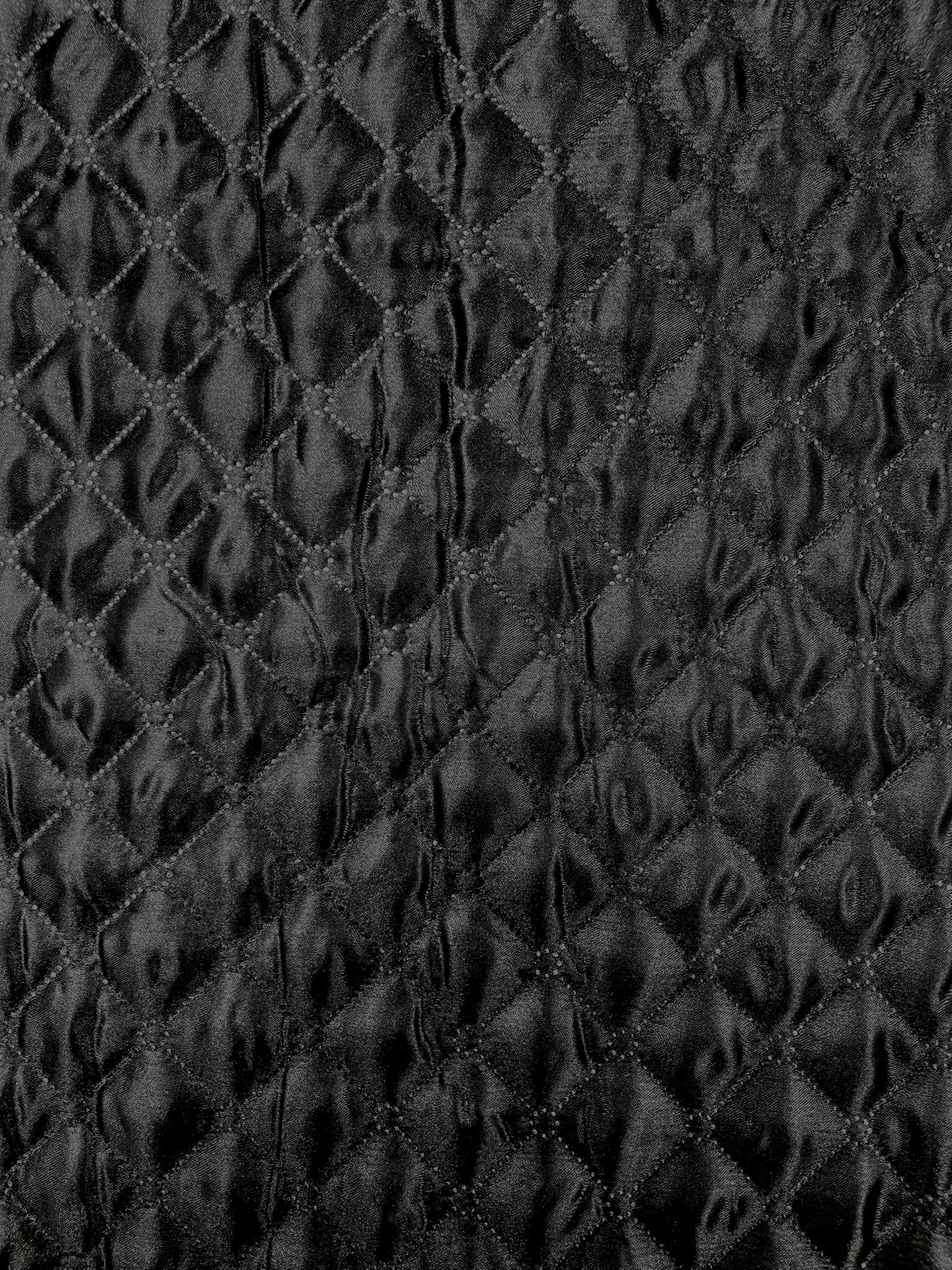 Quilted Satin Fabric | Diamond Pattern, 58" Wide