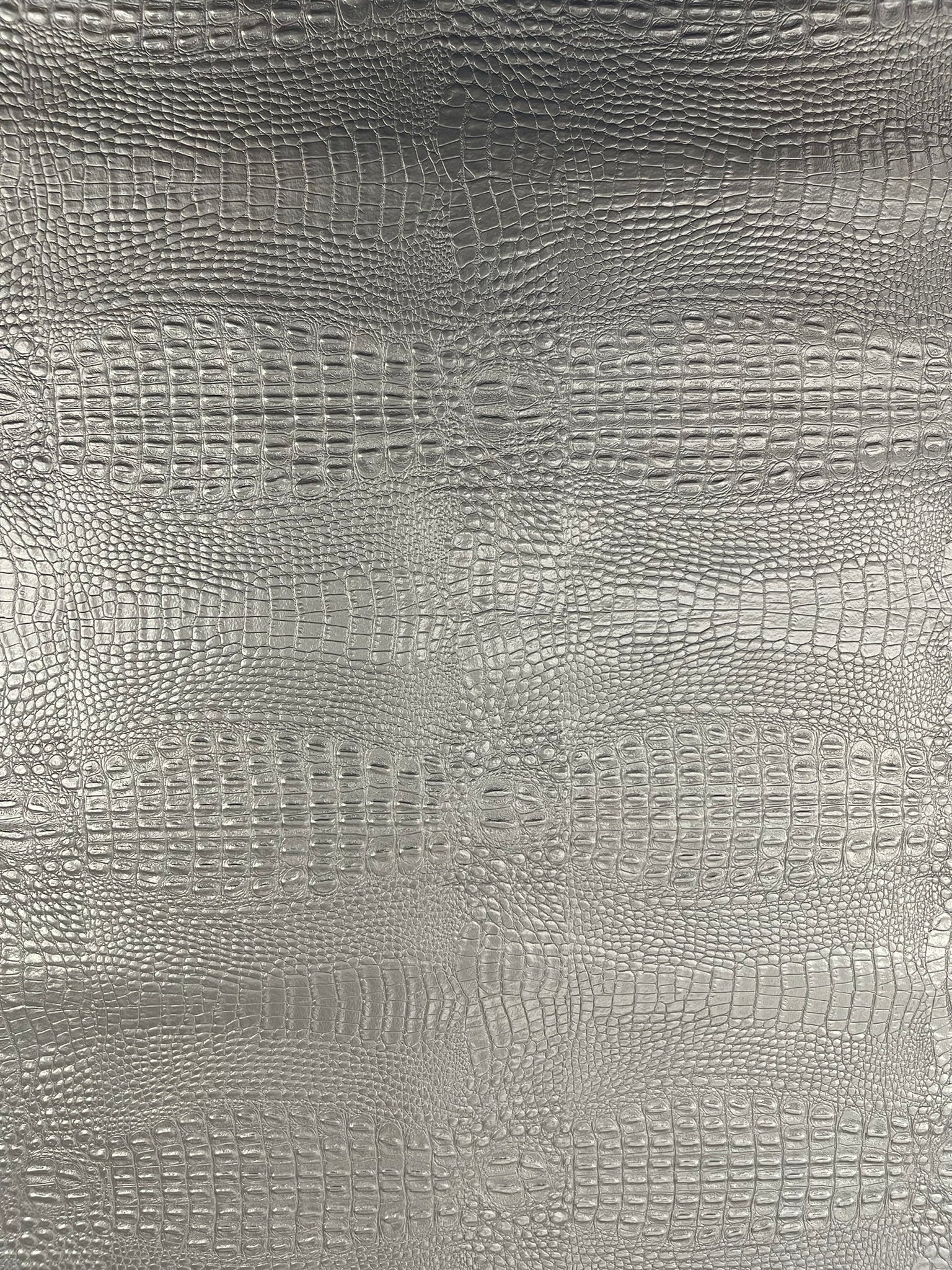 Crocodile Marine Vinyl 2 tone Upholstery, Crocodile Skin Texture Faux Leather PVC Vinyl, 54" Wide.