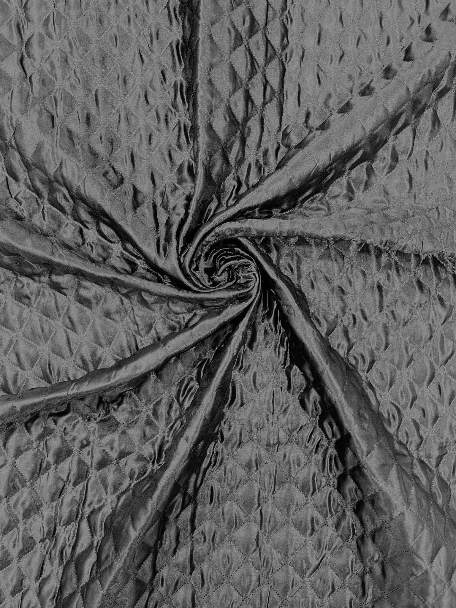 Quilted Satin Fabric | Diamond Pattern, 58" Wide