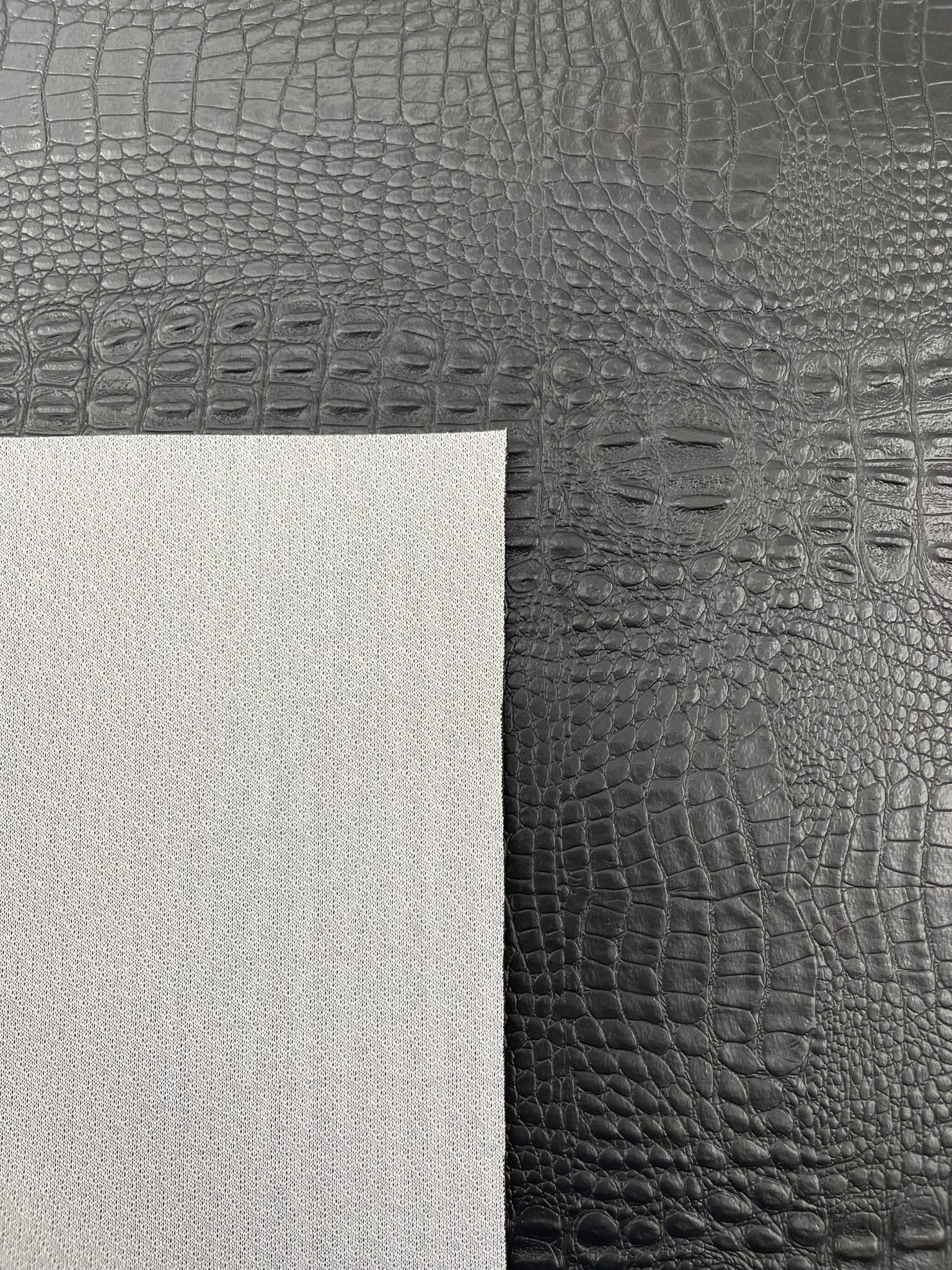 Crocodile Marine Vinyl 2 tone Upholstery, Crocodile Skin Texture Faux Leather PVC Vinyl, 54" Wide.