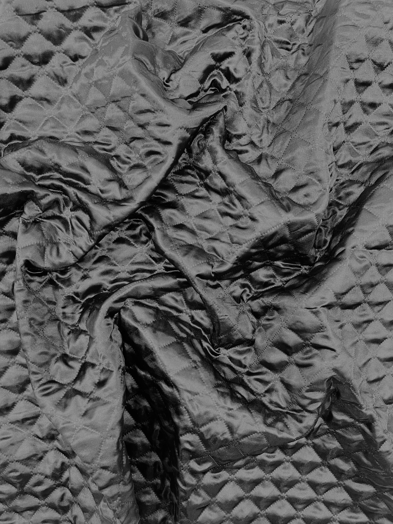 Quilted Satin Fabric | Diamond Pattern, 58" Wide