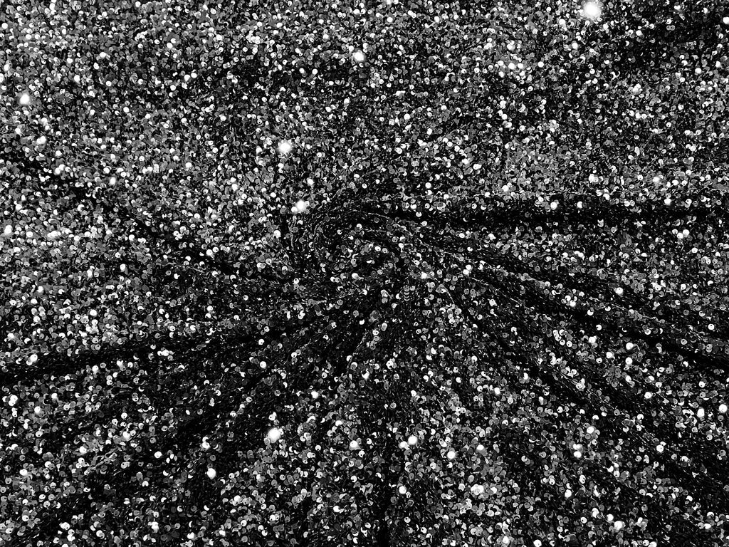 Sequin Velvet Stretch 5mm fabric 58"Wide-Prom-Nightgown fabric- Sold by the yard.