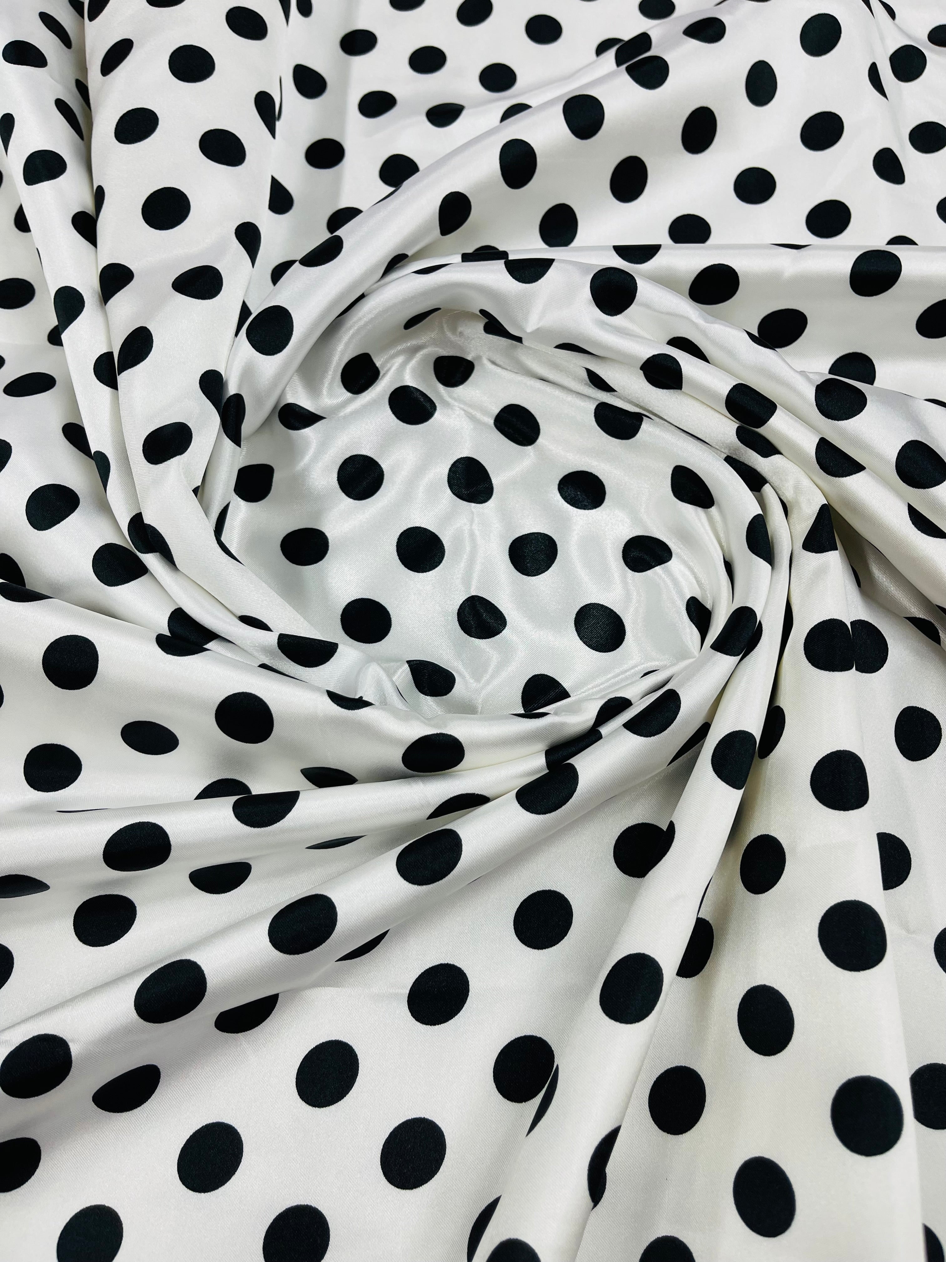 POLKA DOT SATIN (by the yard)