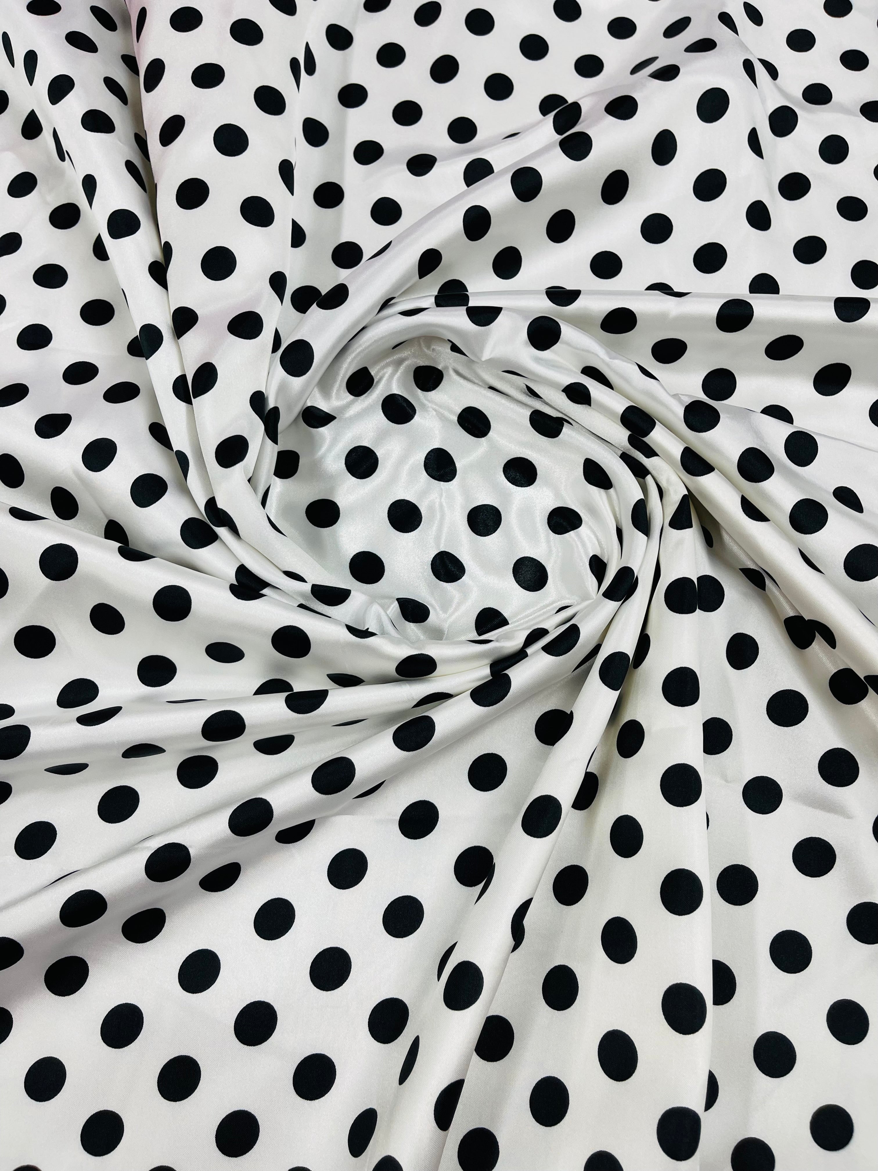 POLKA DOT SATIN (by the yard)