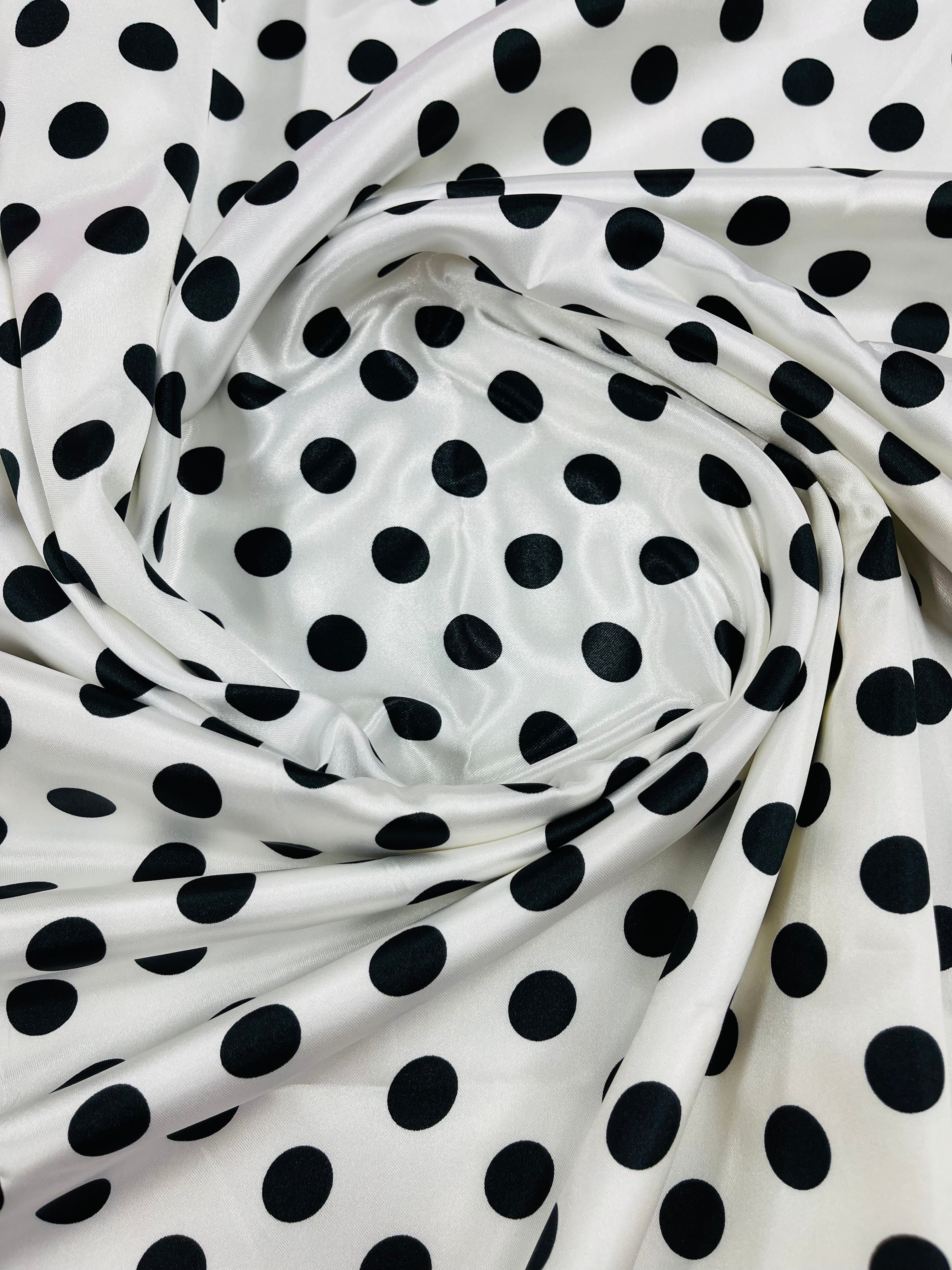 POLKA DOT SATIN (by the yard)