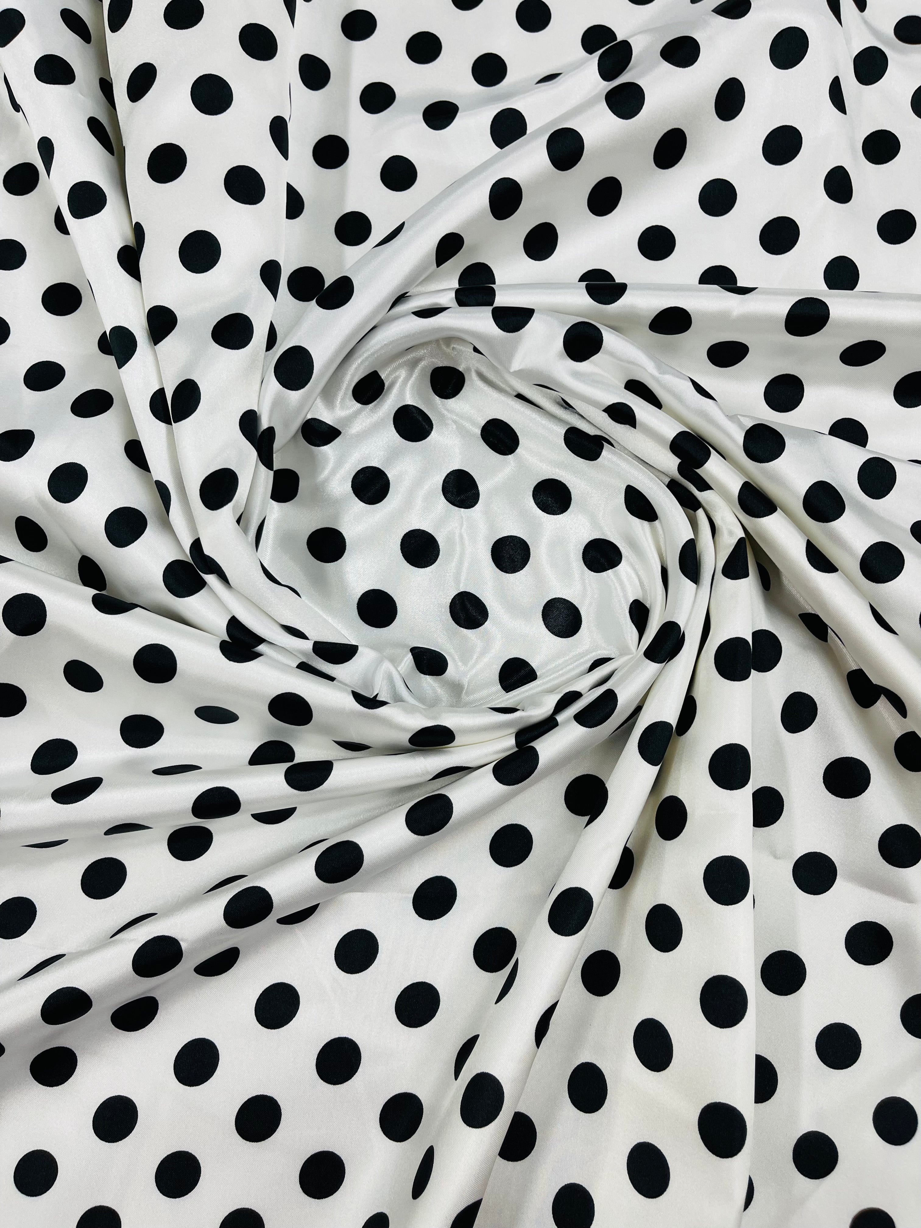 POLKA DOT SATIN (by the yard)