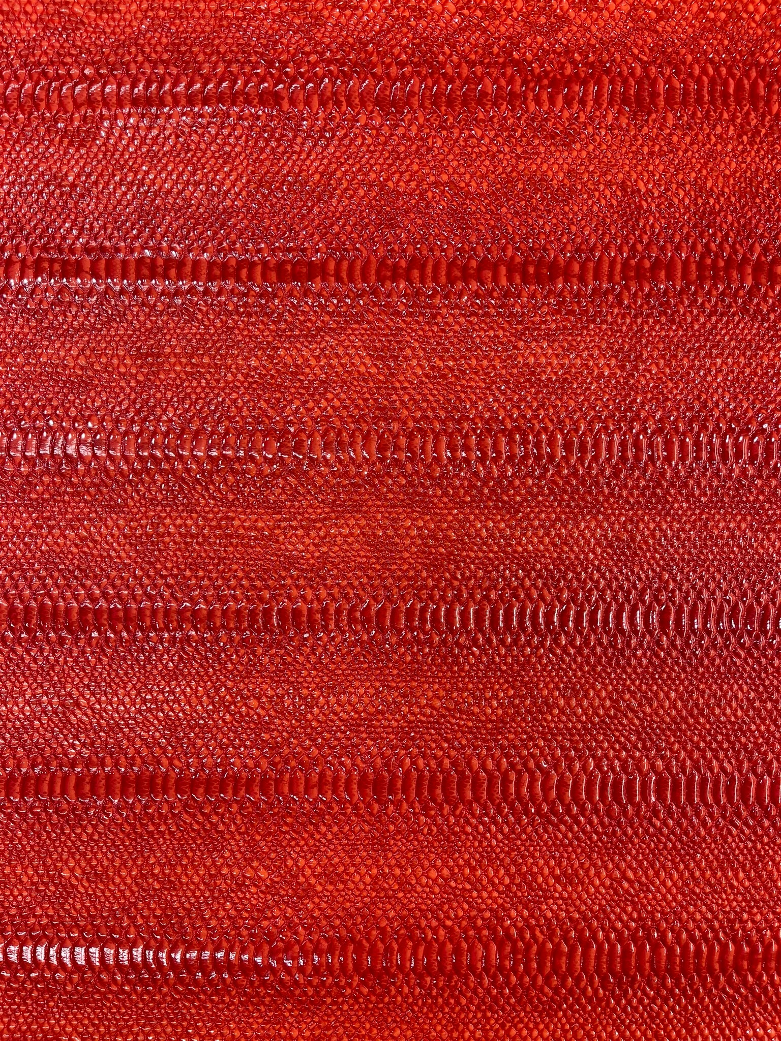 Cobra Snake Shiny Vinyl 3D Embossed Fabric / 2 Tone Cobra Snake Vinyl Leather 54" Wide