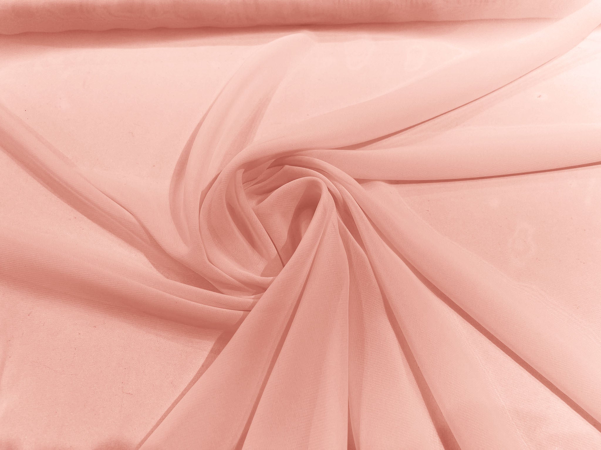 58/60" Wide 100% Polyester Soft Light Weight, Sheer, See Through Chiffon Fabric Sold By The Yard.