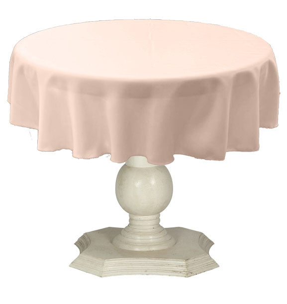 Tablecloth Solid Dull Bridal Satin Overlay for Small Coffee Table Seamless. 45" Round