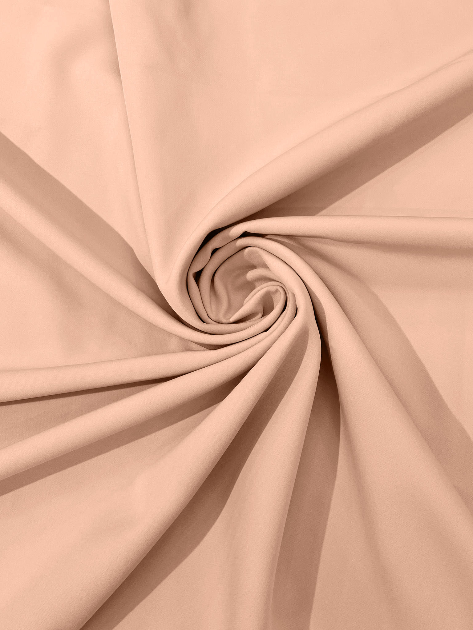 Dull 4 Way Stretch Crepe Fabric/Medium Crepe-Bridal Fabric/Apparel Fabric/Polyester Crepe-Spandex.