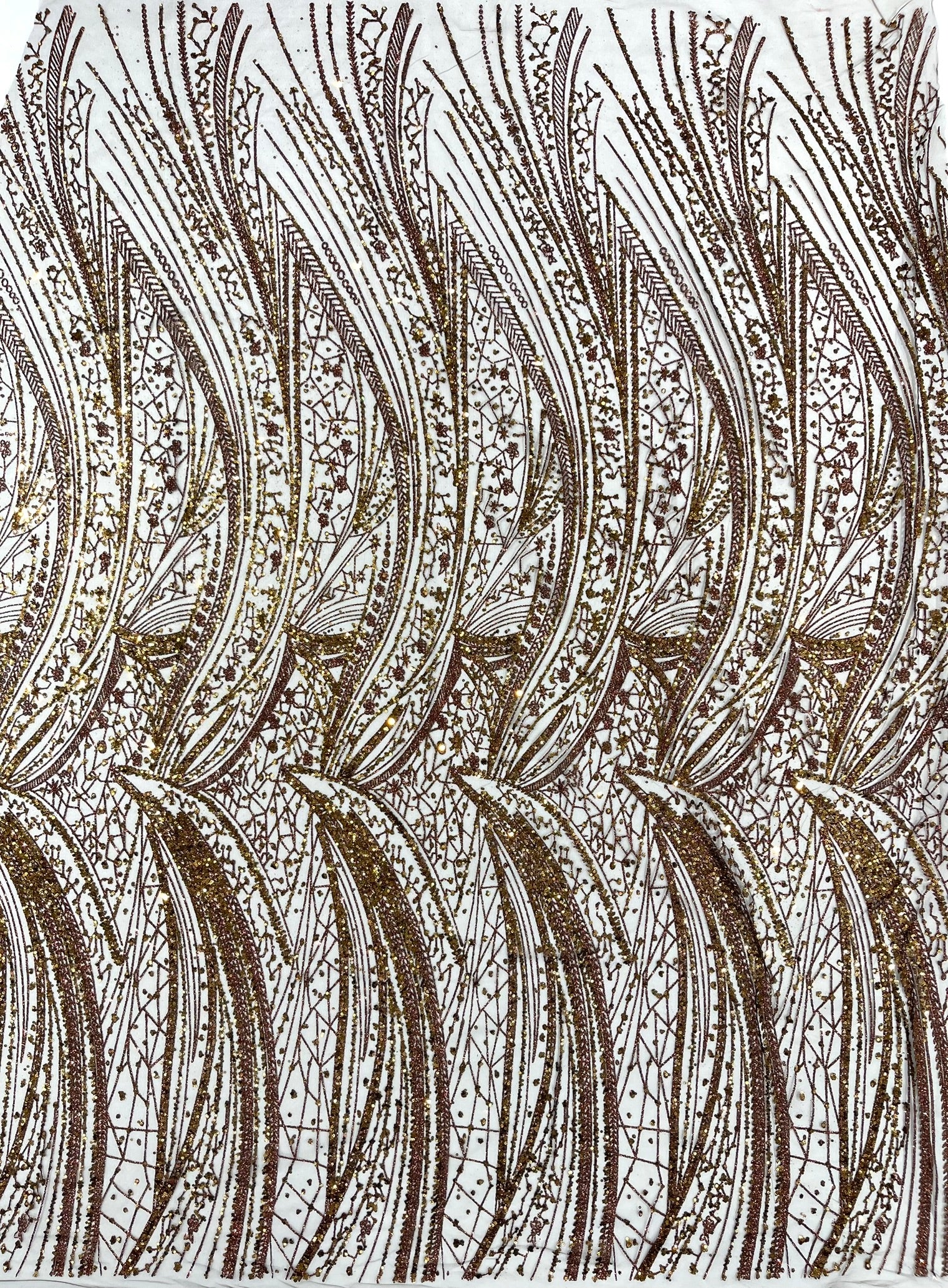 Geometric Fashion Glitter Design On A Mesh Lace Fabric| 58" Wide| Prom Dresses.