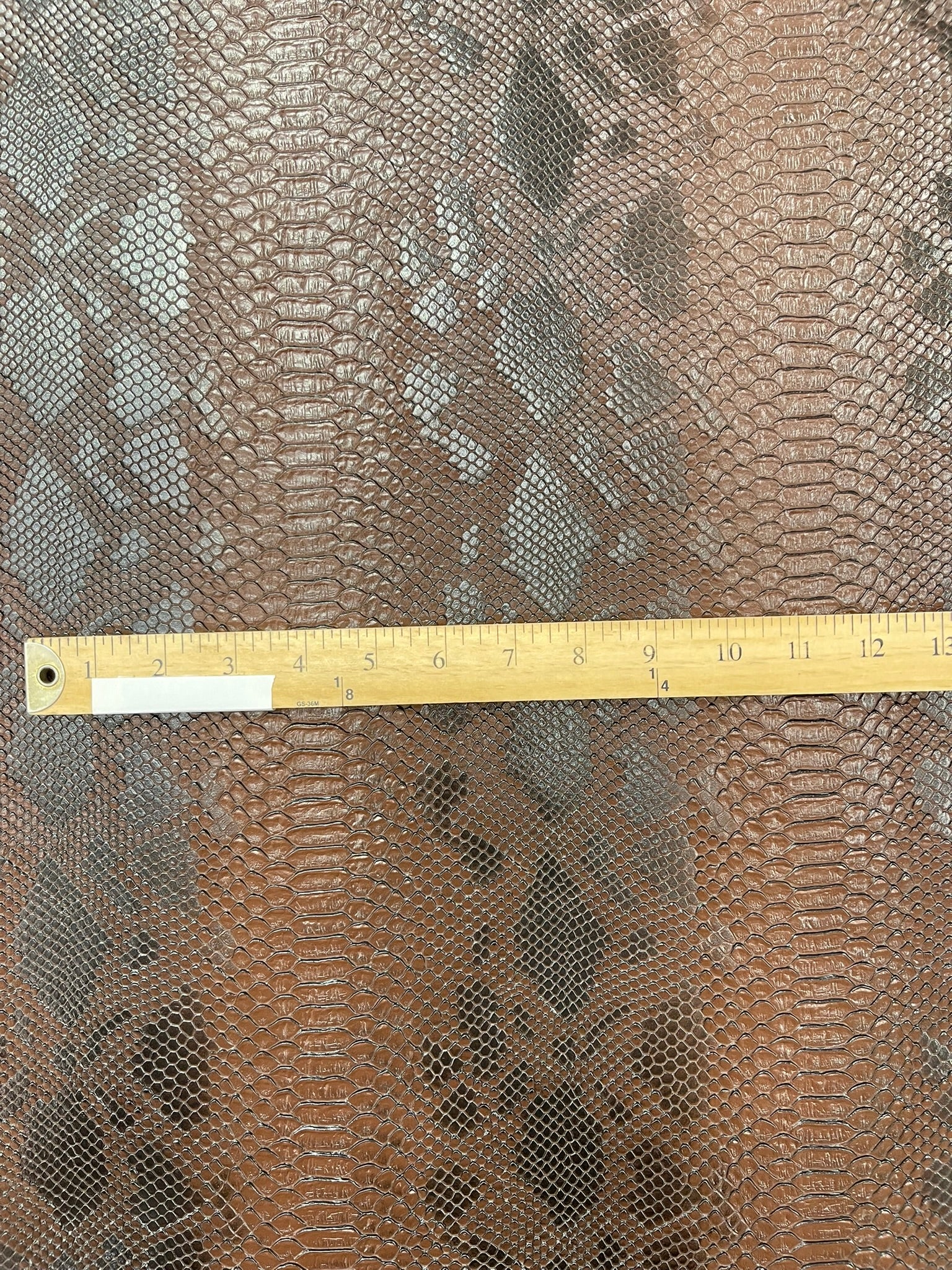Viper Snake Skin Texture Faux Leather Fabric| 54" Wide| Upholstery| Bags.
