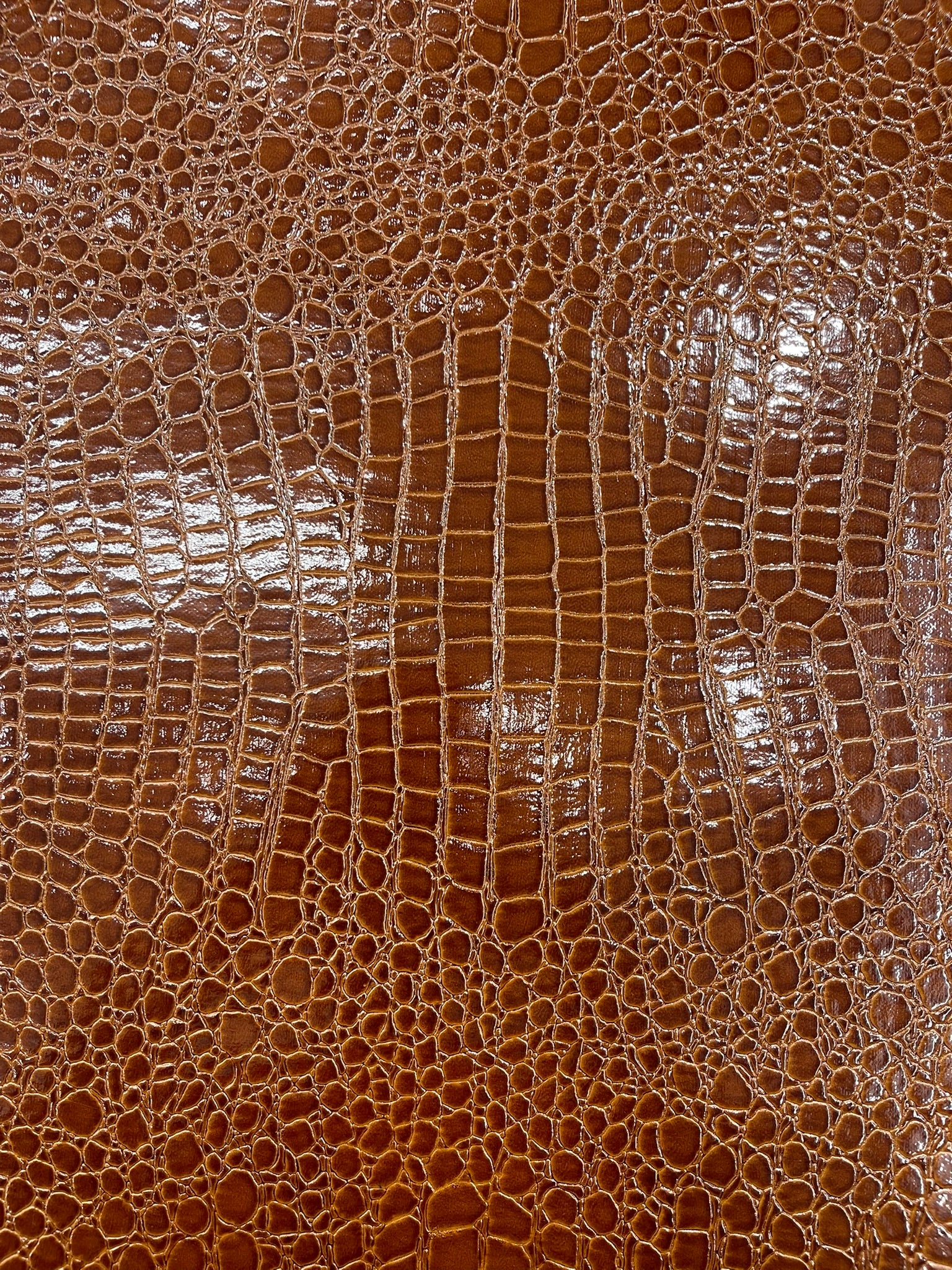 Shiny Alligator 3D Embossed Vinyl Fabric, 54" Wide Upholstery Crafting Accessories Applications