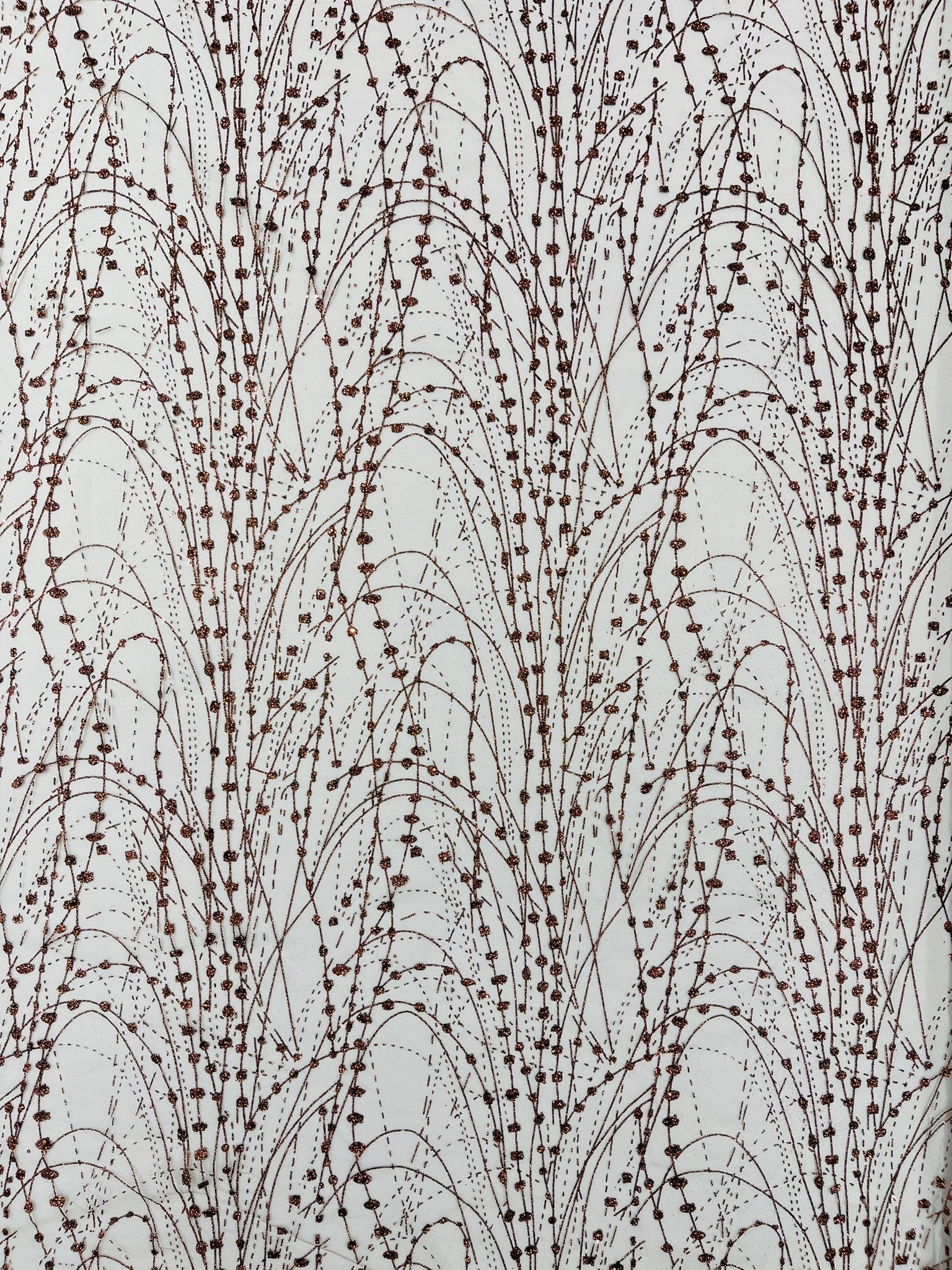 Glitter Galaxy Design On A Mesh Lace Fabric/Prom.