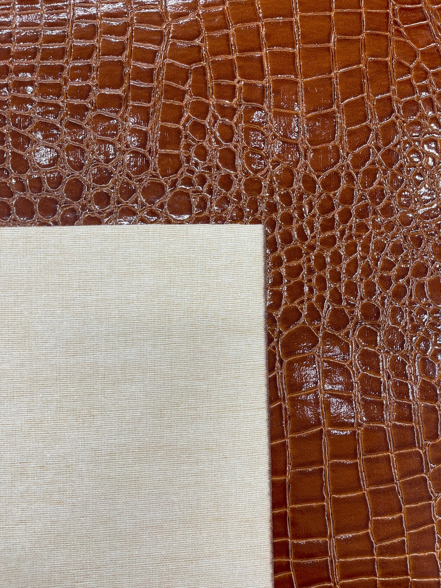 Shiny Alligator 3D Embossed Vinyl Fabric, 54" Wide Upholstery Crafting Accessories Applications