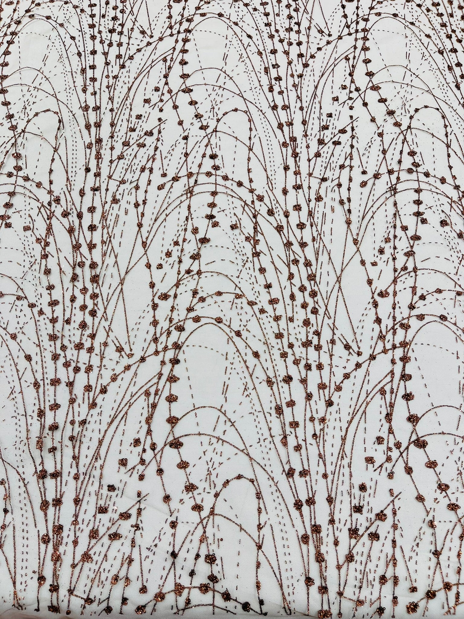 Glitter Galaxy Design On A Mesh Lace Fabric/Prom.