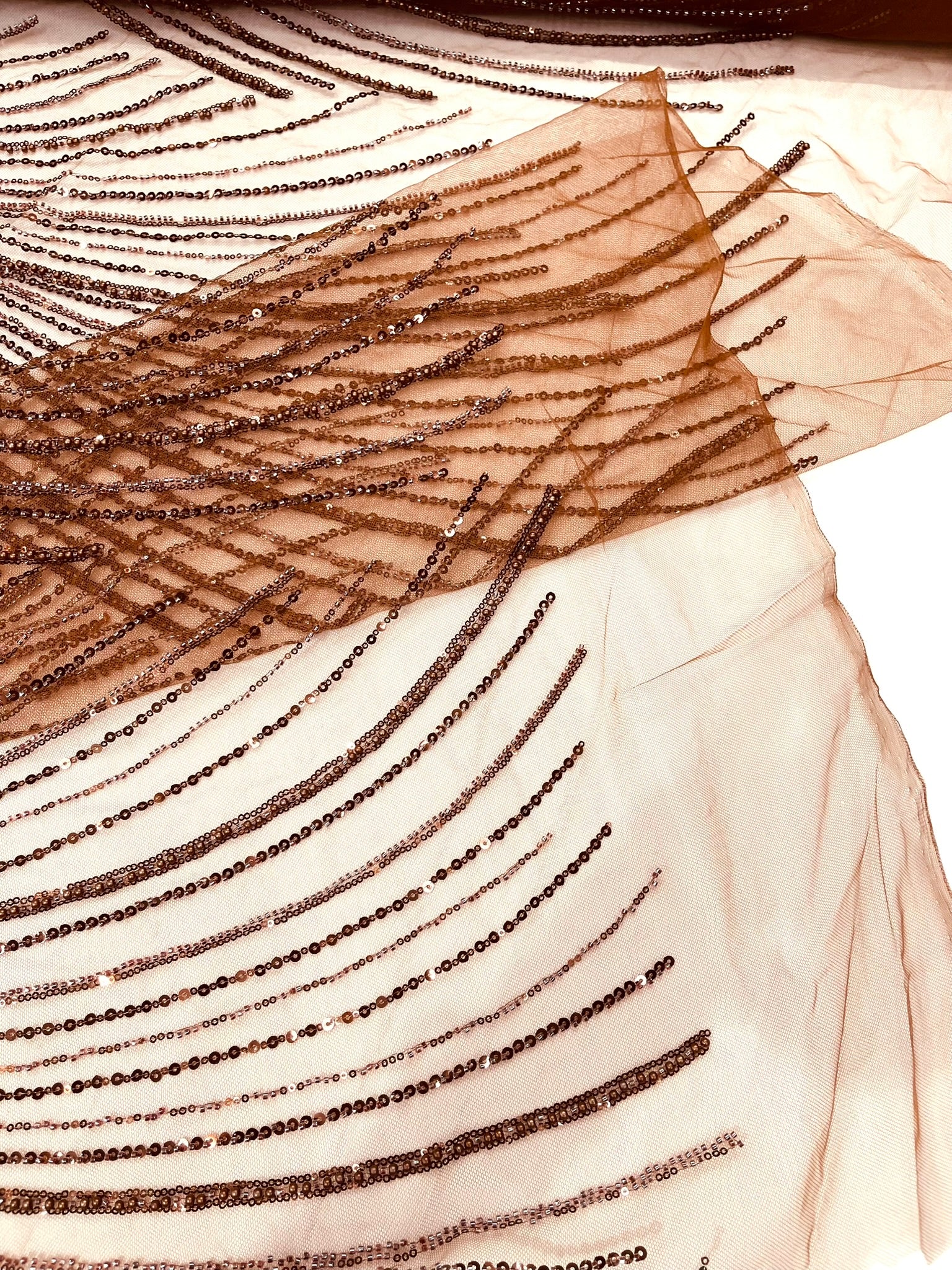 Flame Fashion Beaded Lace Fabric| Prom| Wedding| By The Yard.
