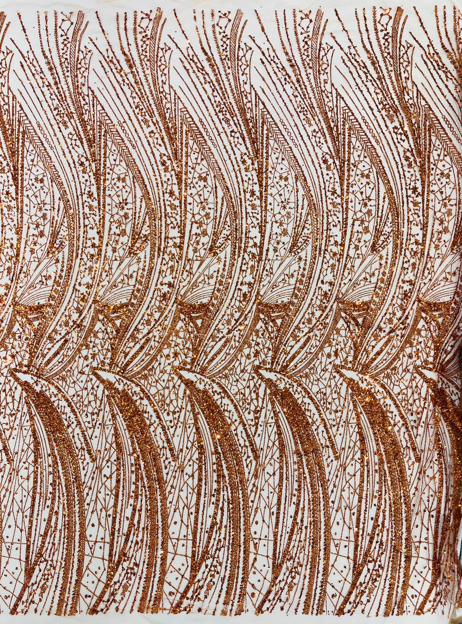 Geometric Fashion Glitter Design On A Mesh Lace Fabric| 58" Wide| Prom Dresses.