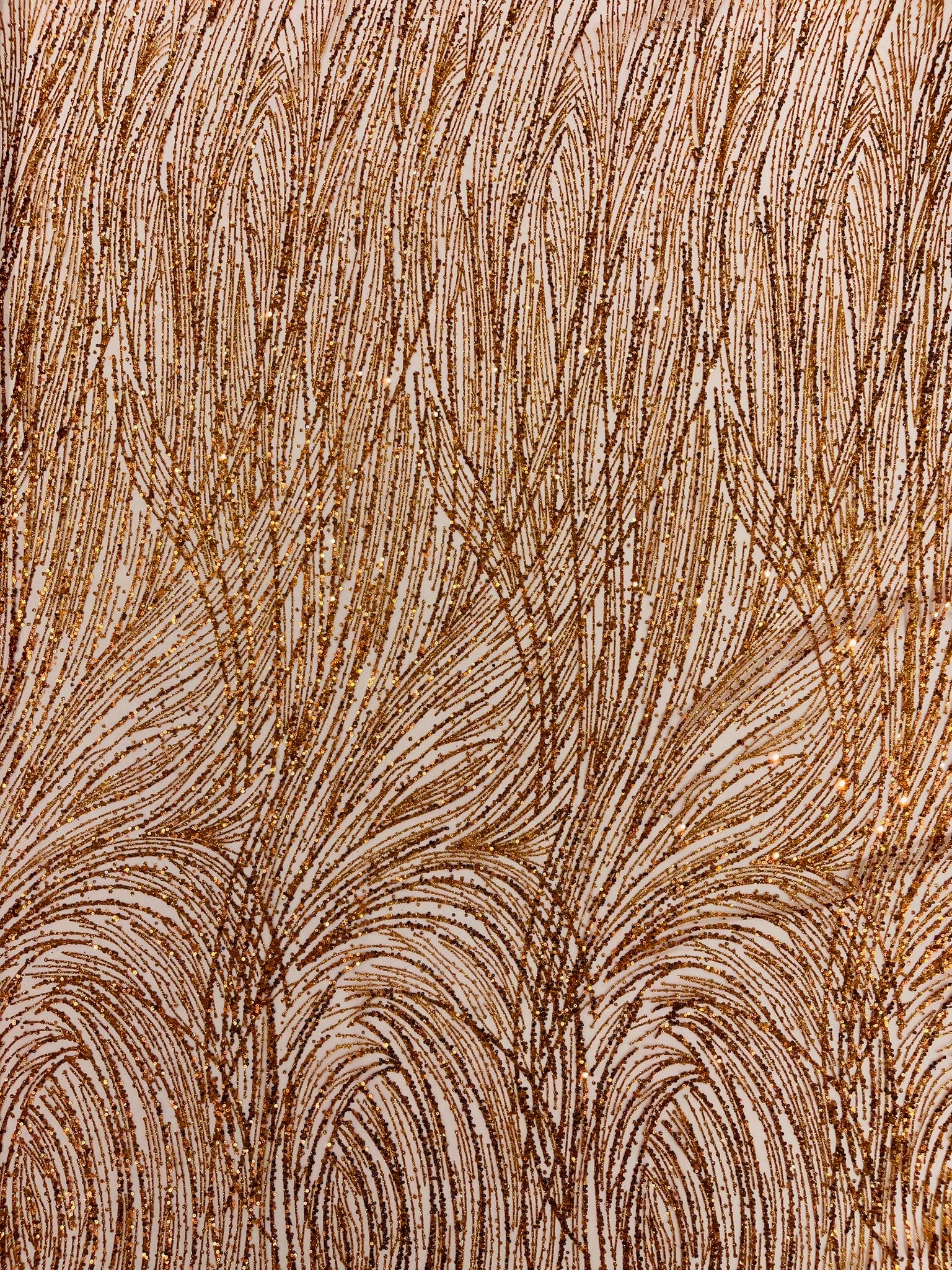 Fashion Glitter Design On A Mesh Lace Fabric/Prom.