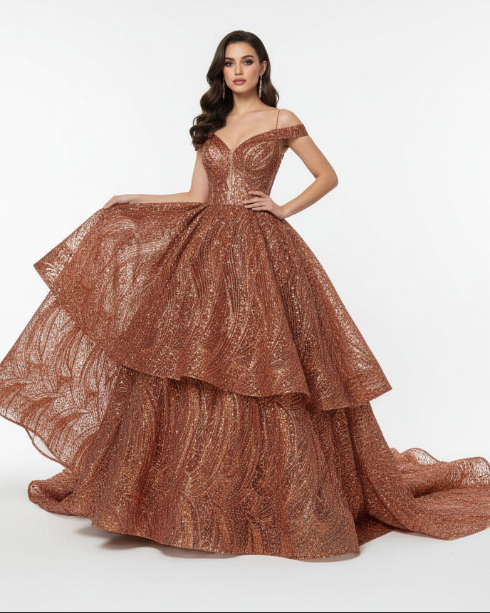 Geometric Fashion Glitter Design On A Mesh Lace Fabric| 58" Wide| Prom Dresses.