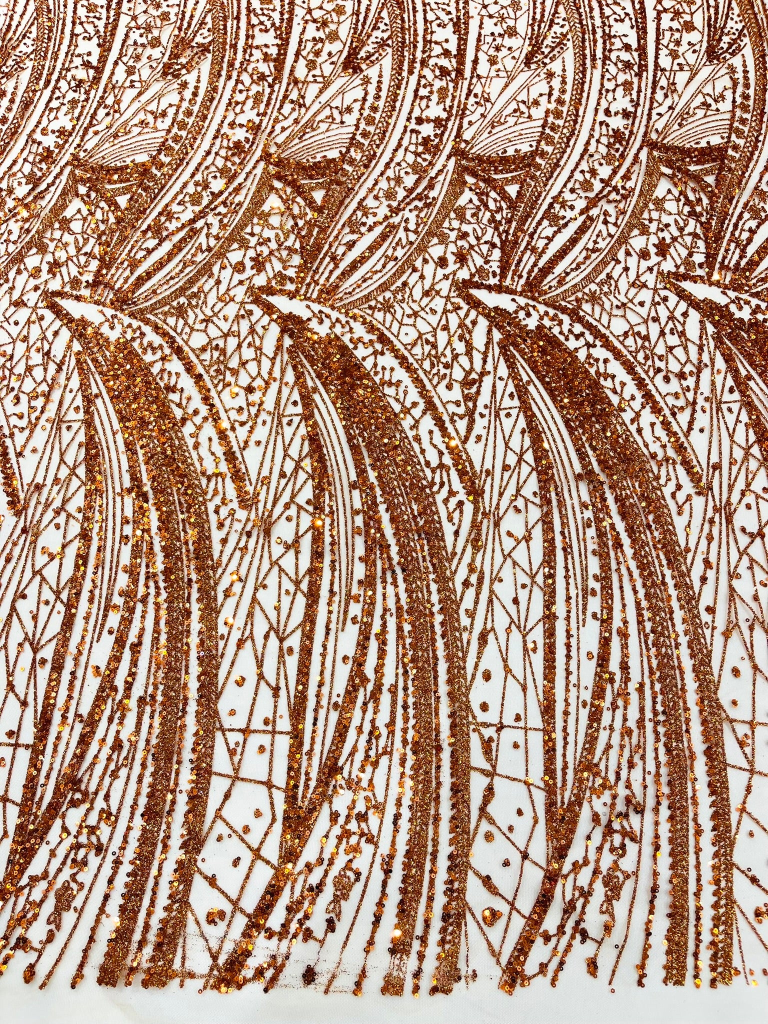 Geometric Fashion Glitter Design On A Mesh Lace Fabric| 58" Wide| Prom Dresses.