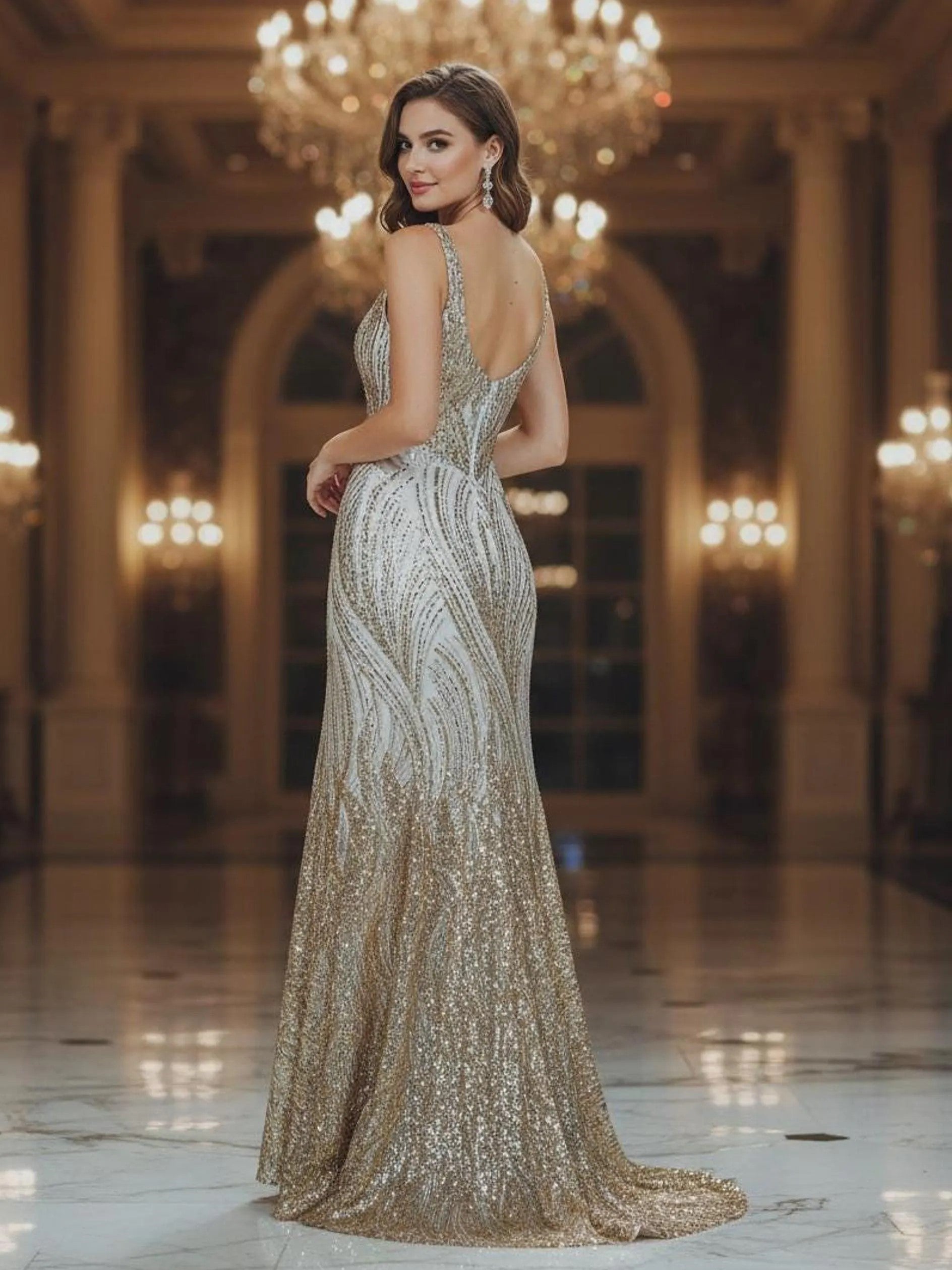 Flame Fashion Beaded Lace Fabric| Prom| Wedding| By The Yard.