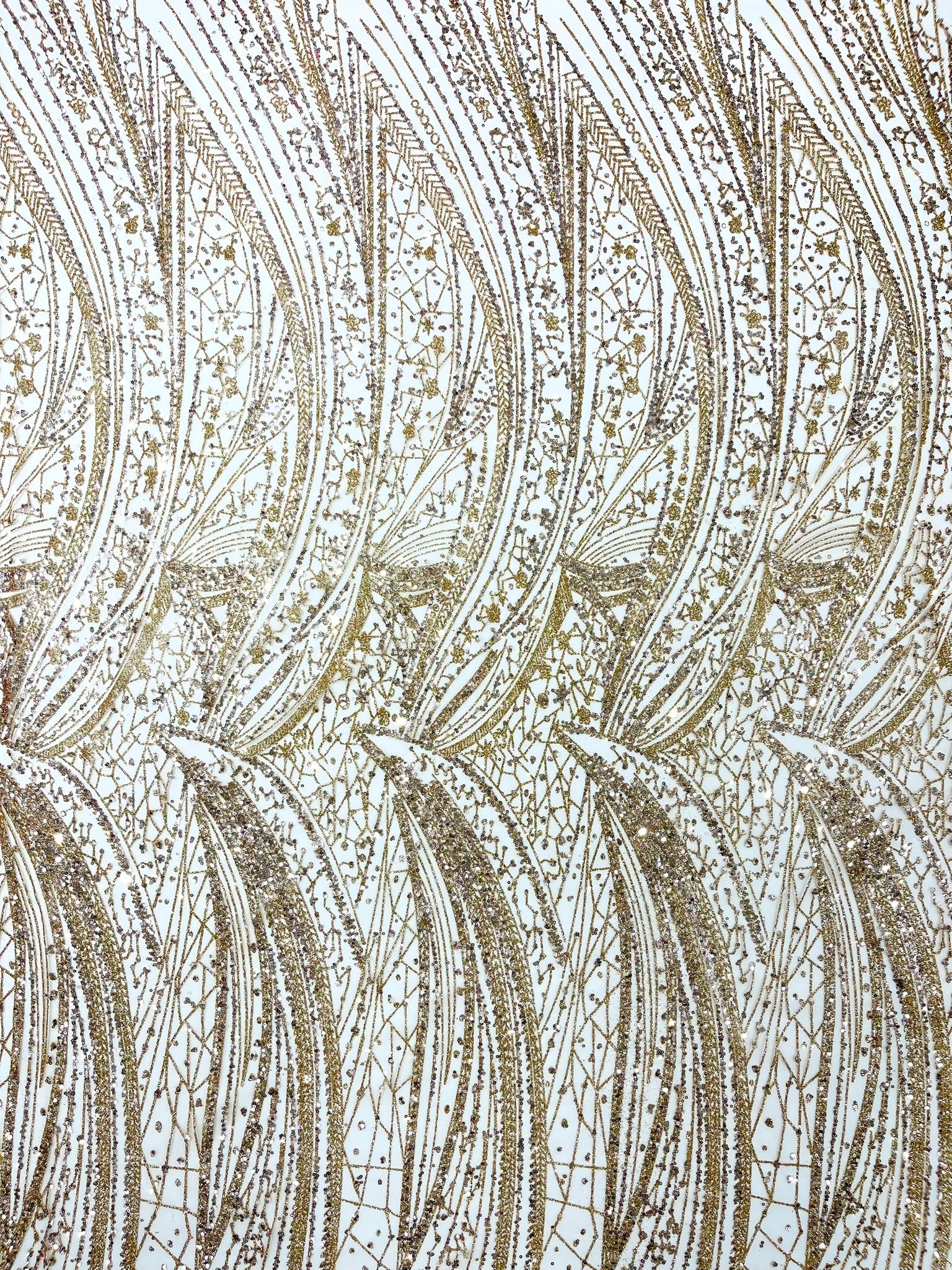 Geometric Fashion Glitter Design On A Mesh Lace Fabric| 58" Wide| Prom Dresses.