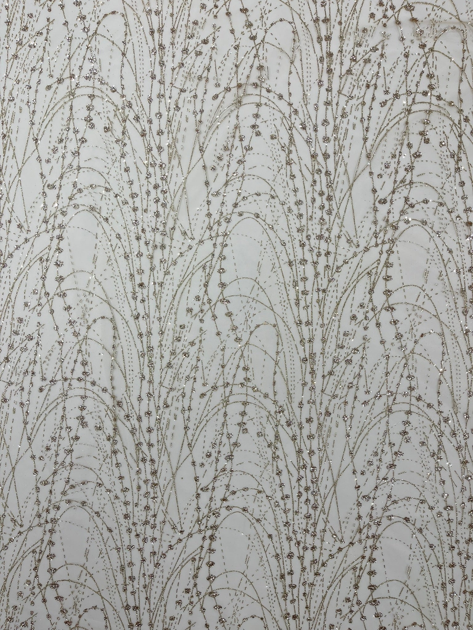 Glitter Galaxy Design On A Mesh Lace Fabric/Prom.