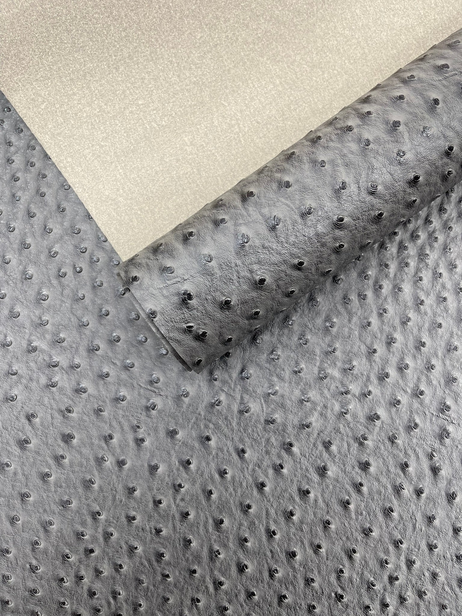 Classic Ostrich Upholstery Vinyl Fabric / Faux Leather Accessories Crafting Apparel Upholstery Vinyl Fabric 54" Wide.