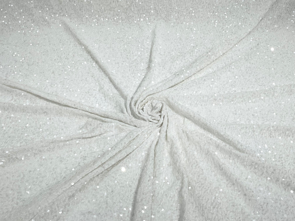 Sequin Velvet Stretch 5mm fabric 58"Wide-Prom-Nightgown fabric- Sold by the yard.