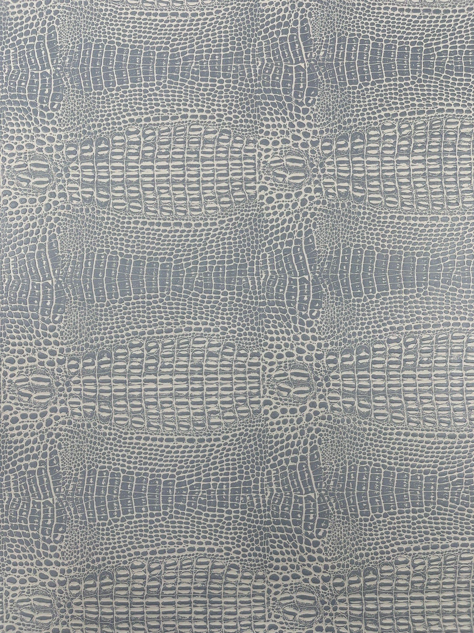 Crocodile Marine Vinyl 2 tone Upholstery, Crocodile Skin Texture Faux Leather PVC Vinyl, 54" Wide.